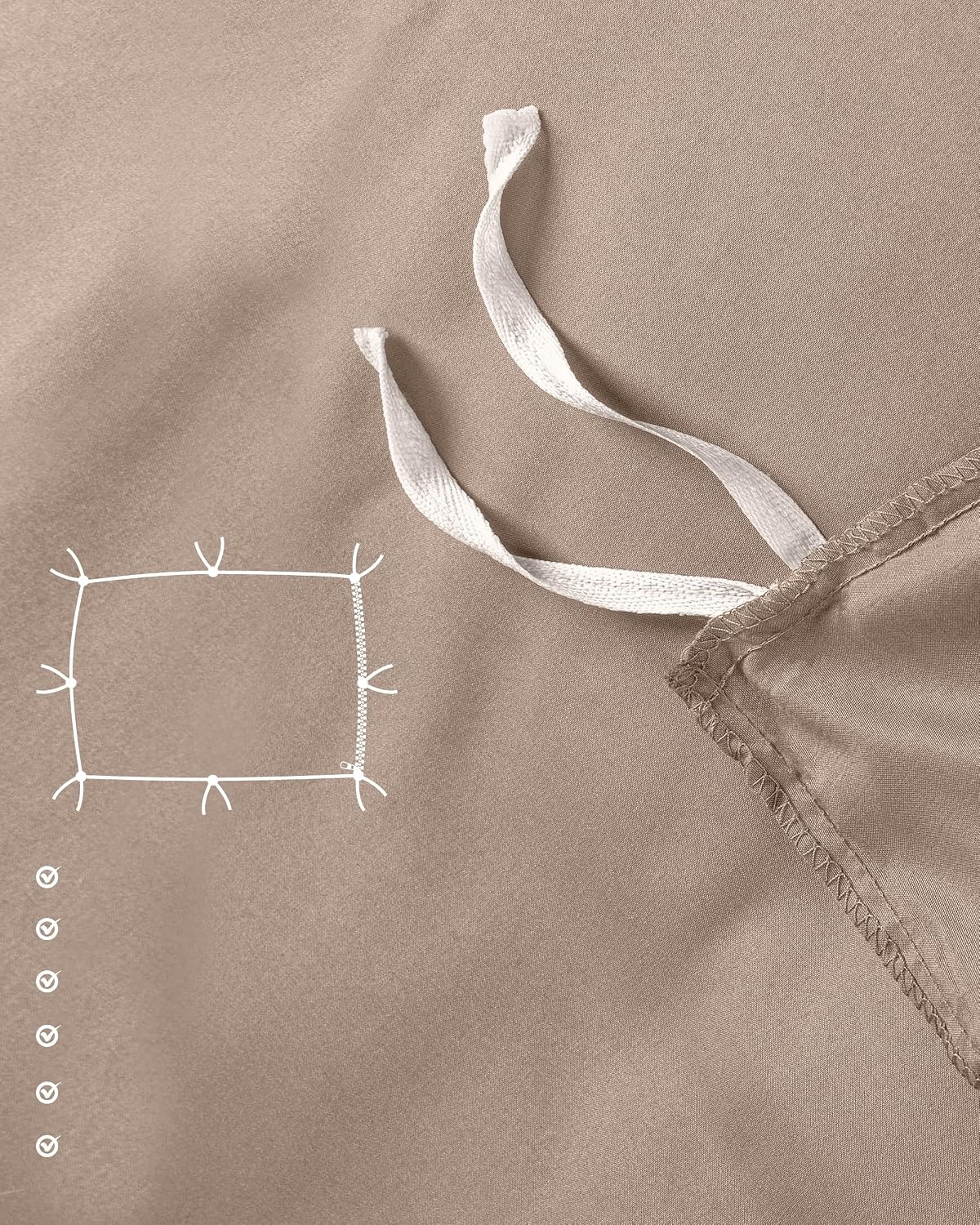 image:imageUtopia Bedding 4teilig Bettwschesets BeigeBeige