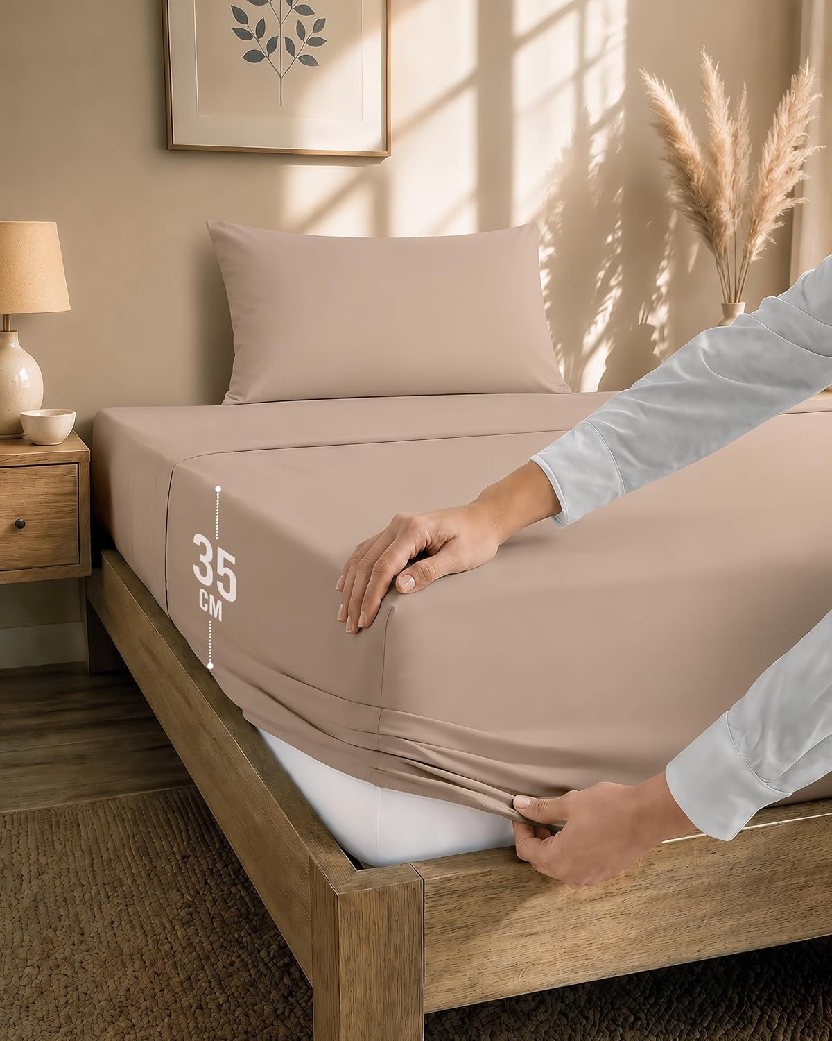 image:imageUtopia Bedding 4teilig Bettwschesets BeigeBeige