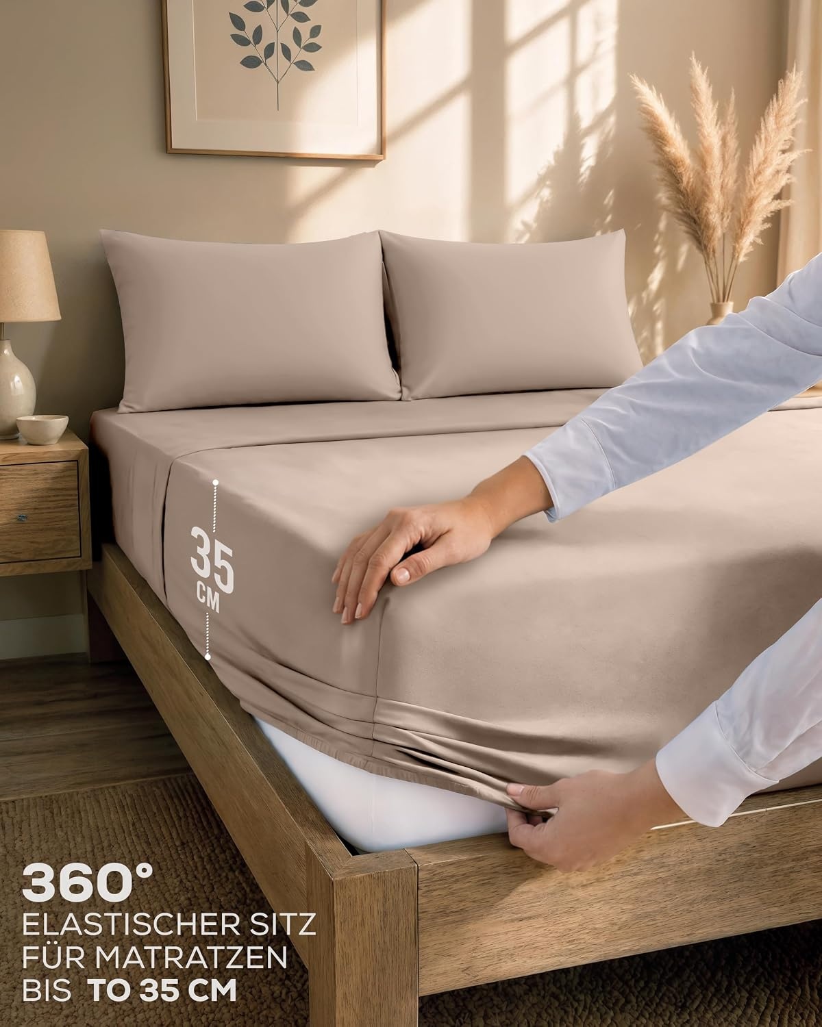 image:imageUtopia Bedding 4teilig Bettwschesets BeigeBeige