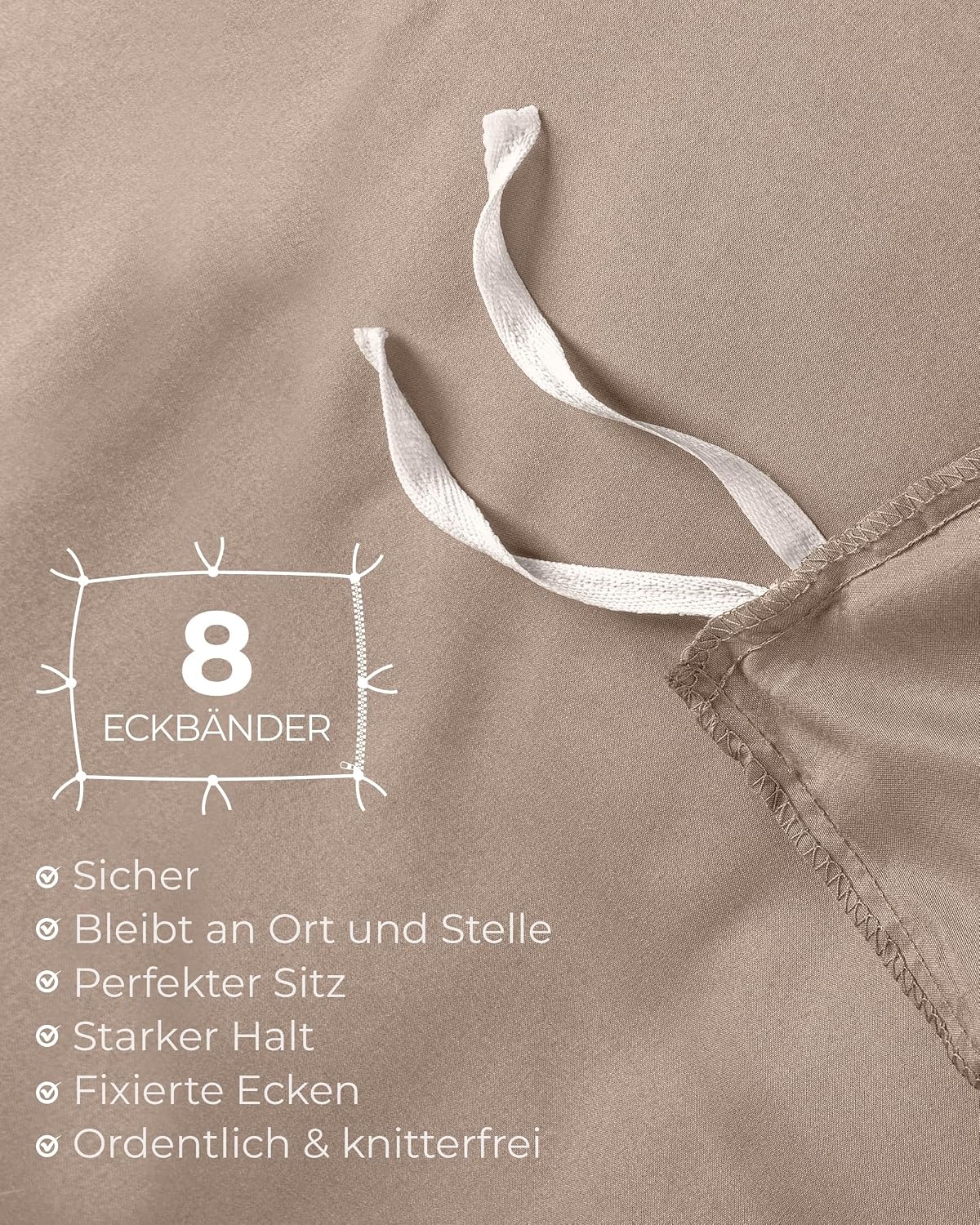 image:imageUtopia Bedding 4teilig Bettwschesets BeigeBeige