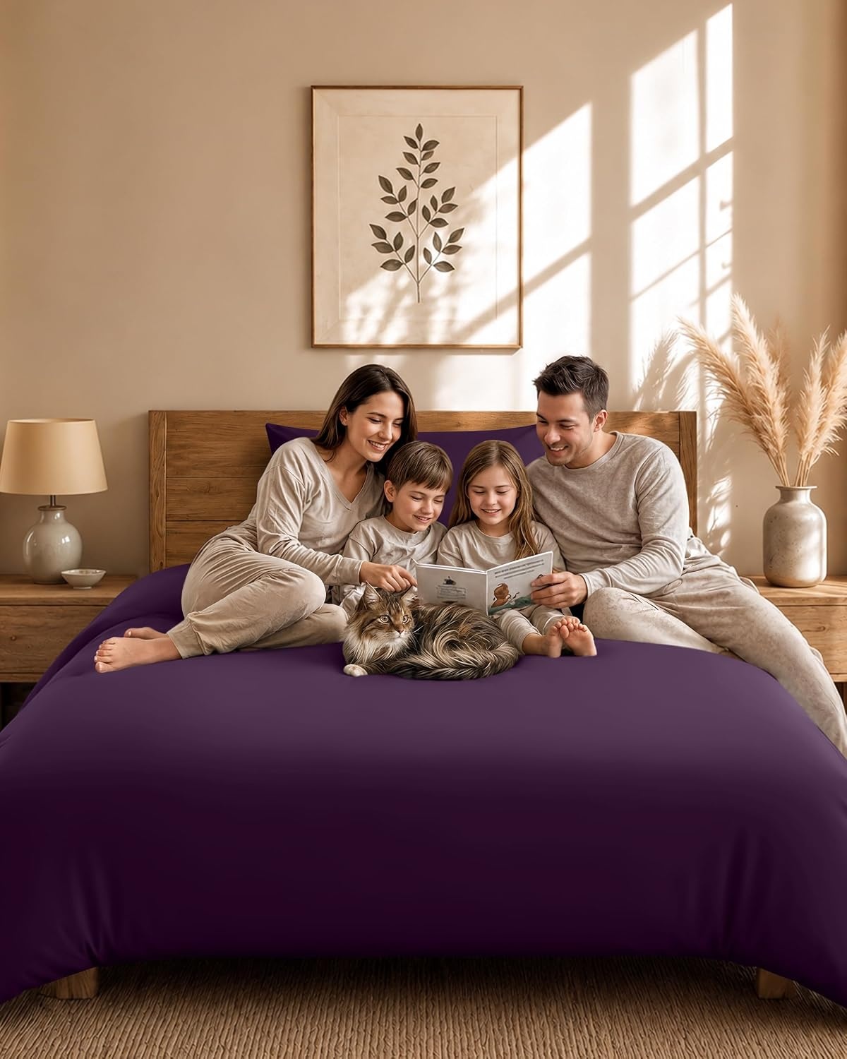 image:imageUtopia Bedding 4teilig Bettwschesets BeigeLila