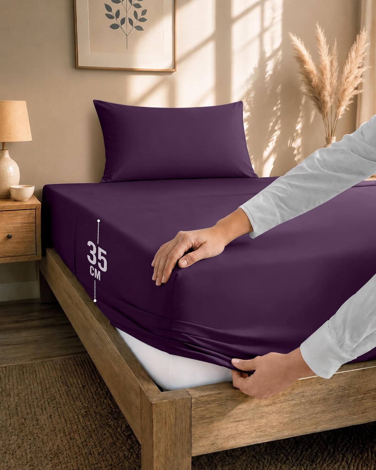 image:imageUtopia Bedding 4teilig Bettwschesets BeigeLila