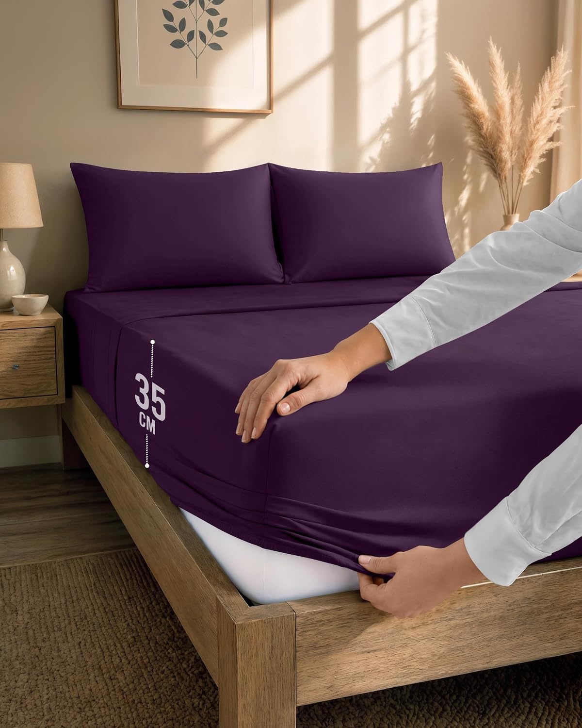 image:imageUtopia Bedding 4teilig Bettwschesets BeigeLila