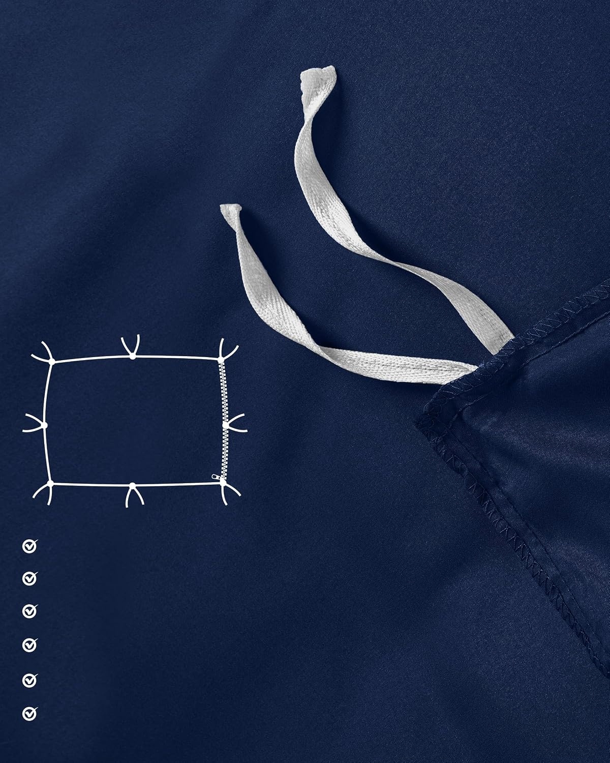 image:imageUtopia Bedding 4teilig Bettwschesets BeigeMarine Blau