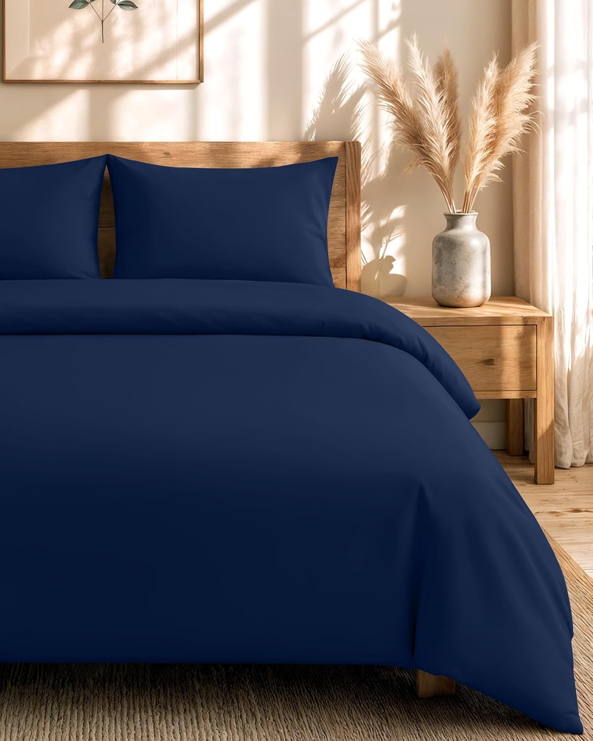 image:imageUtopia Bedding 4teilig Bettwschesets BeigeMarine Blau