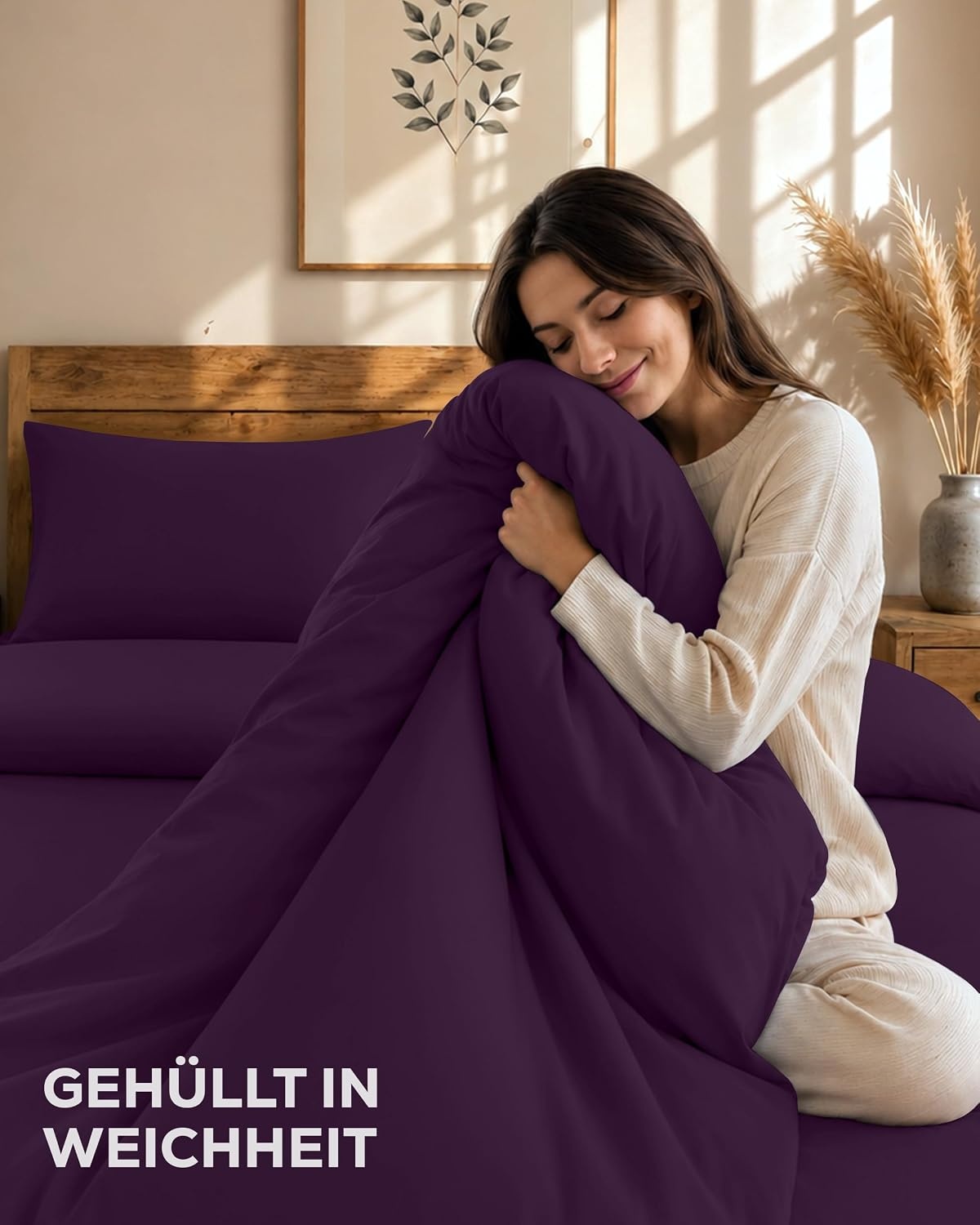 image:imageUtopia Bedding 4teilig Bettwschesets BeigeMarineblau