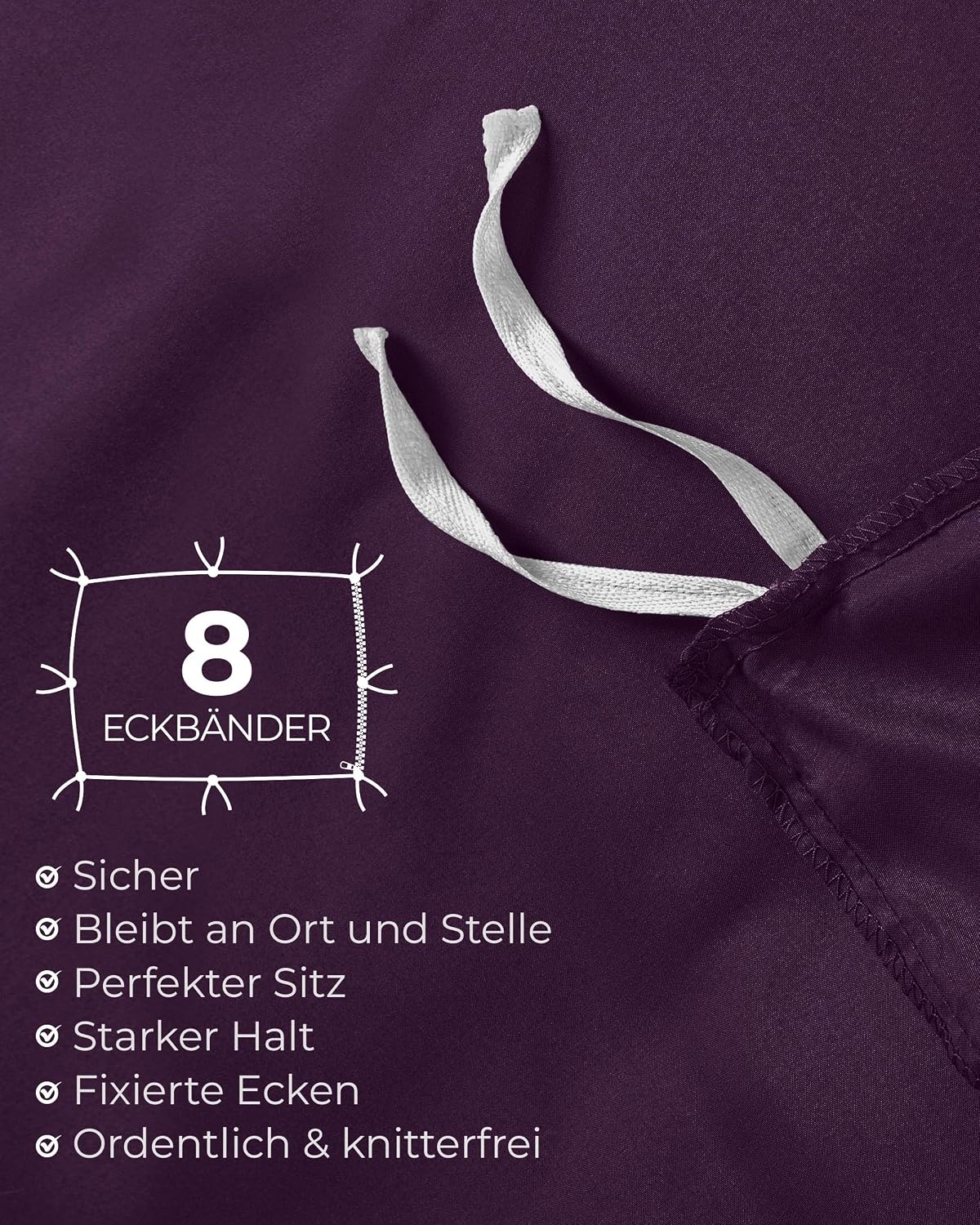 image:imageUtopia Bedding 4teilig Bettwschesets BeigeMarineblau