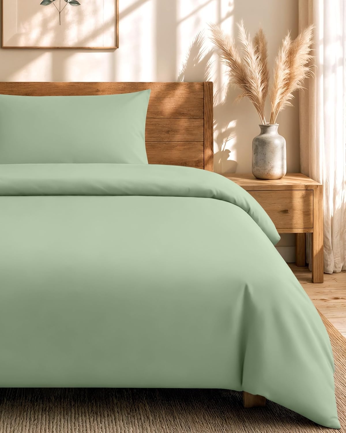 image:imageUtopia Bedding 4teilig Bettwschesets BeigeSalbeigrn