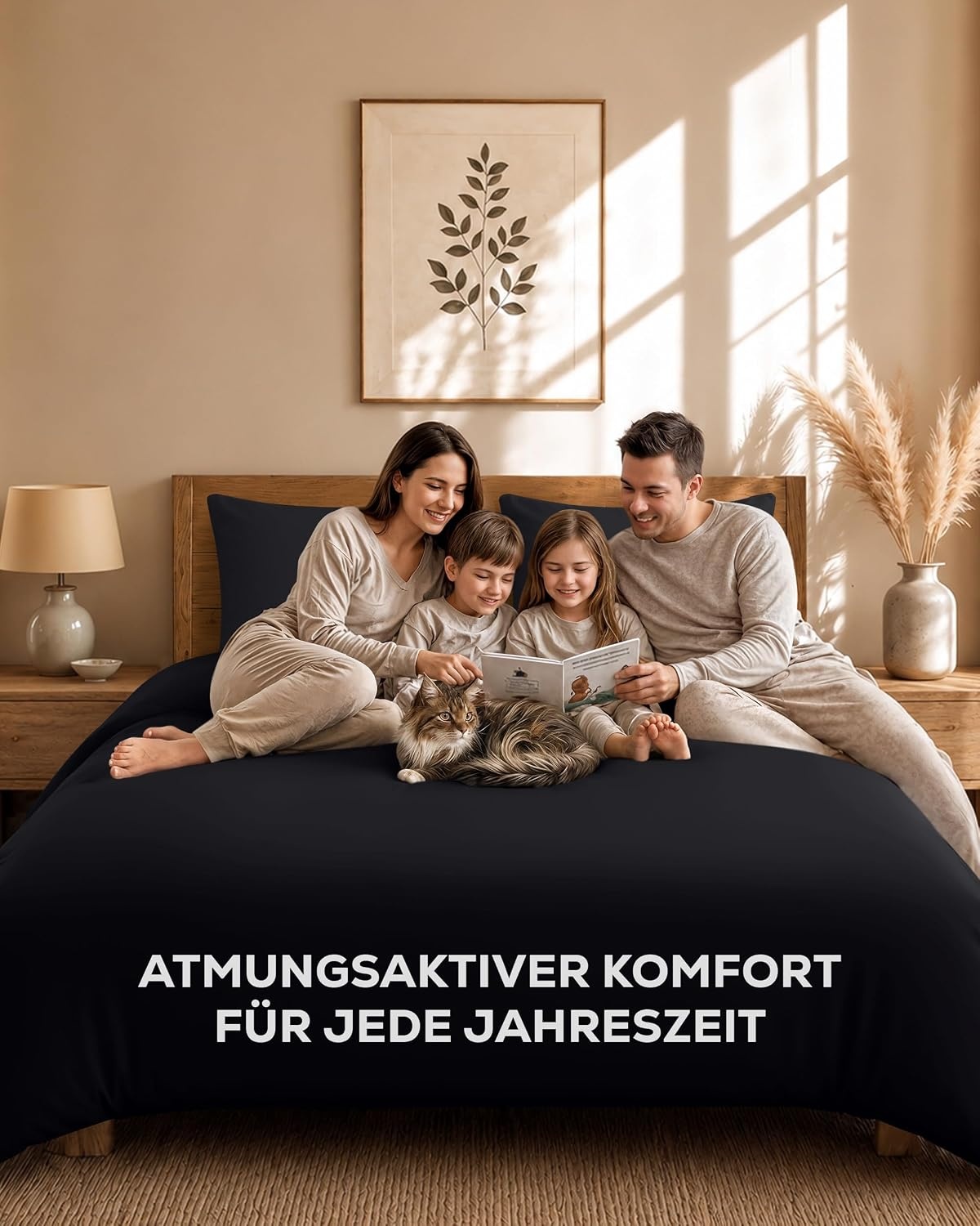 image:imageUtopia Bedding 4teilig Bettwschesets BeigeSchwarz
