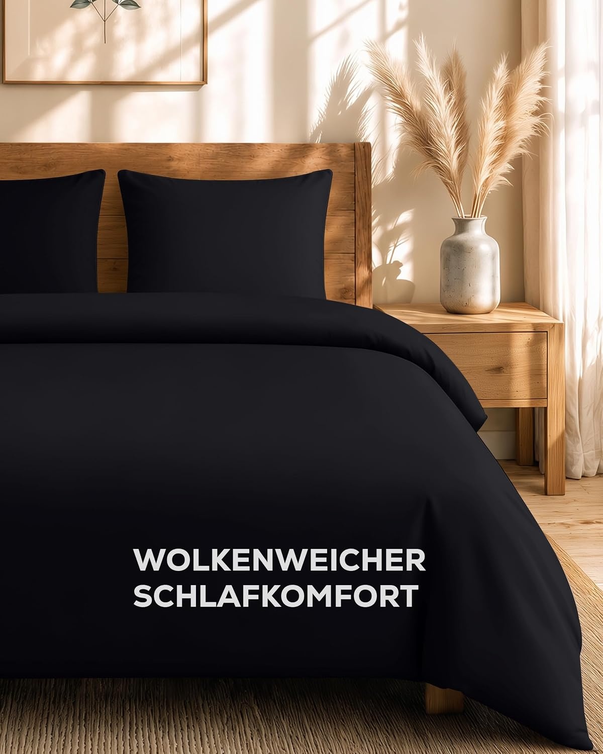 image:imageUtopia Bedding 4teilig Bettwschesets BeigeSchwarz
