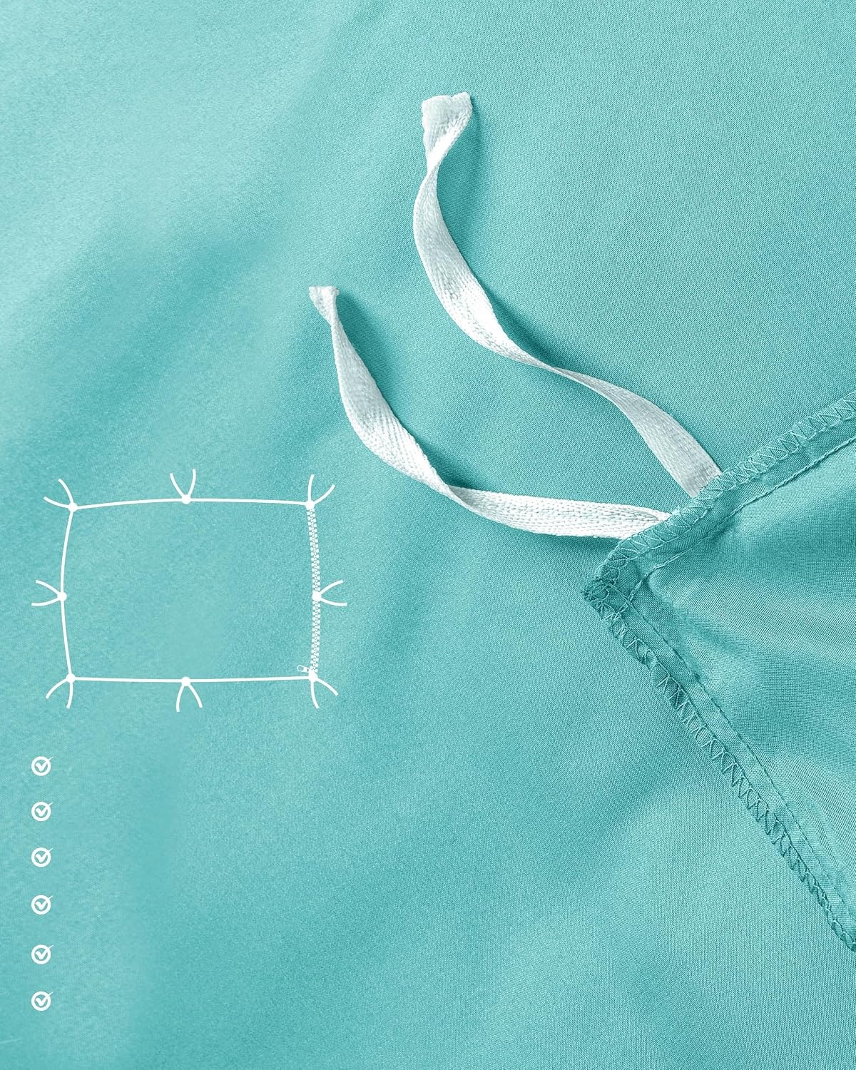 image:imageUtopia Bedding 4teilig Bettwschesets BeigeSpa Blau