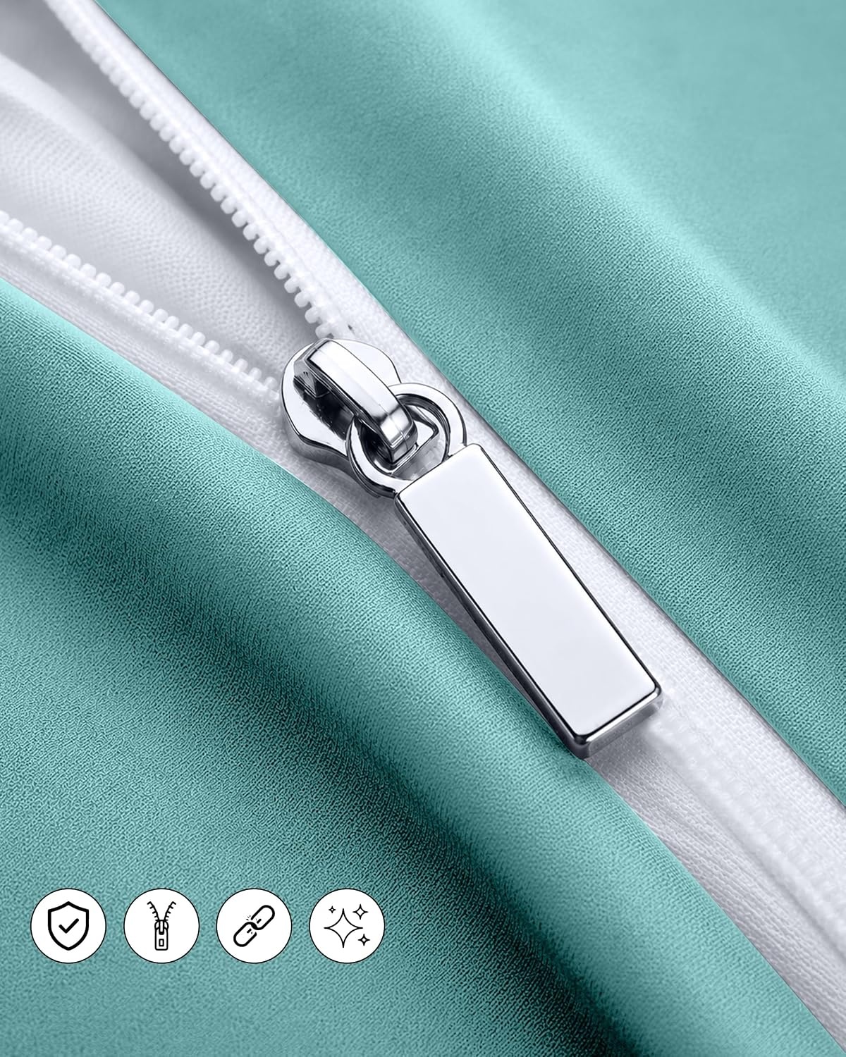 image:imageUtopia Bedding 4teilig Bettwschesets BeigeSpa Blau
