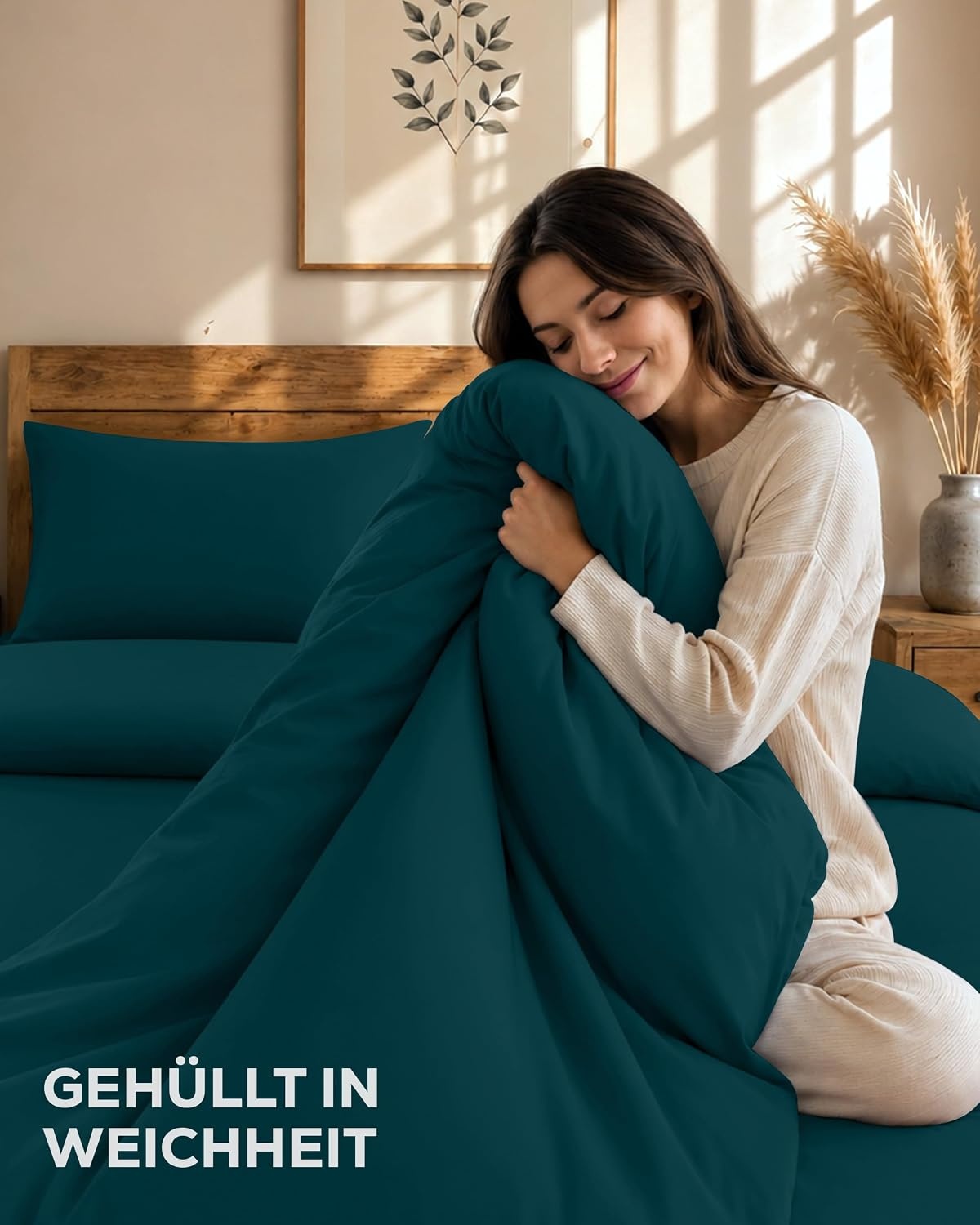 image:imageUtopia Bedding 4teilig Bettwschesets BeigeTrkis