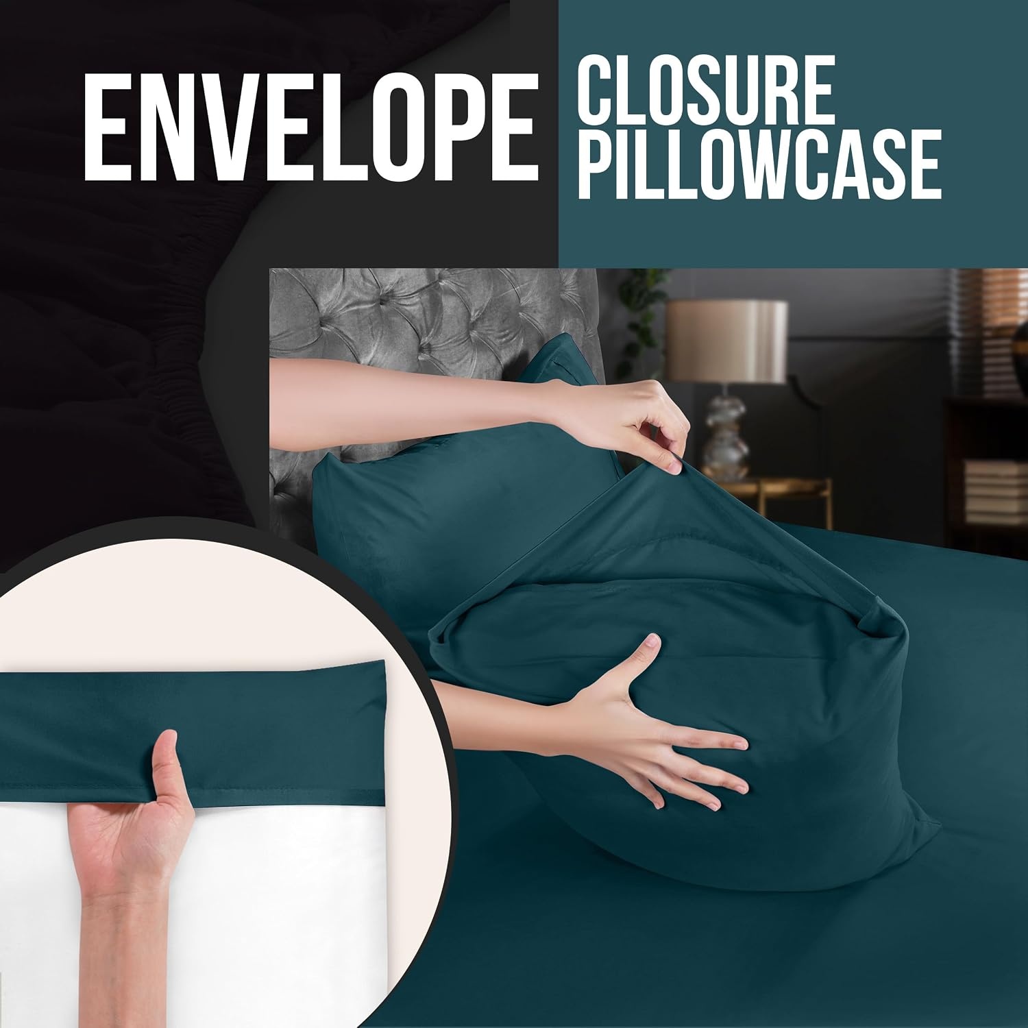 image:imageUtopia Bedding 4teilig Bettwschesets BeigeTrkis