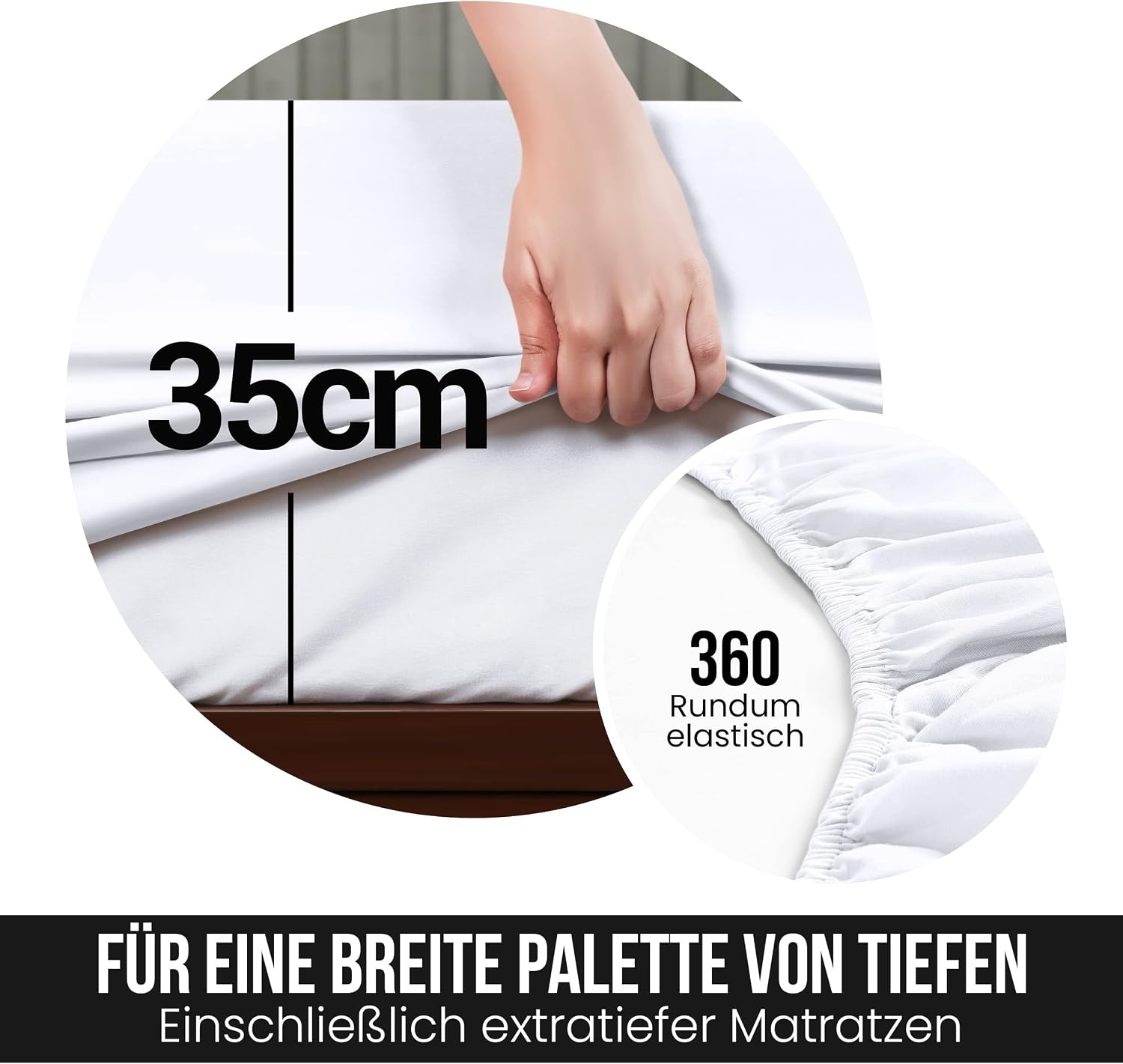 image:imageUtopia Bedding 4teilig Bettwschesets BeigeWei