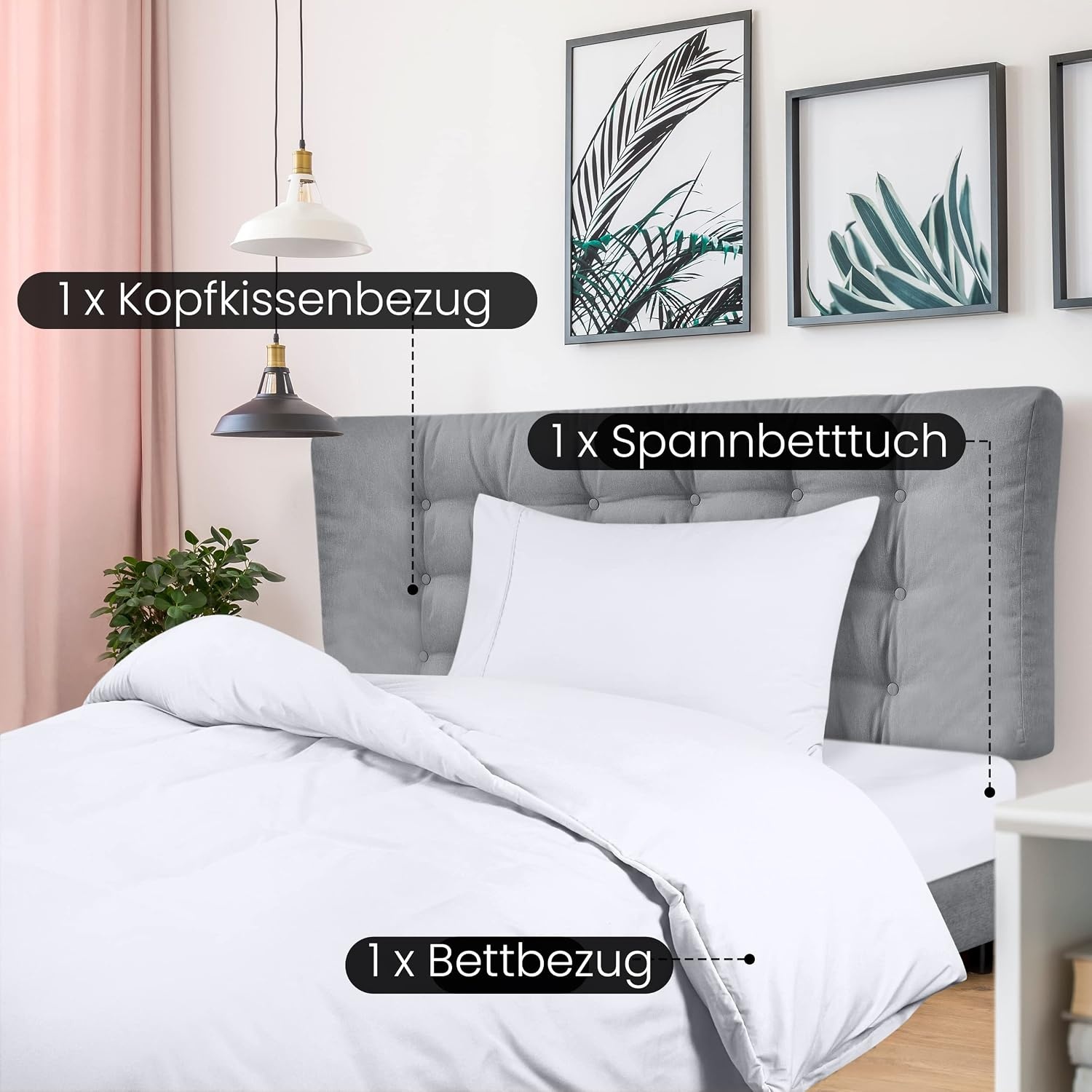 image:imageUtopia Bedding 4teilig Bettwschesets BeigeWei