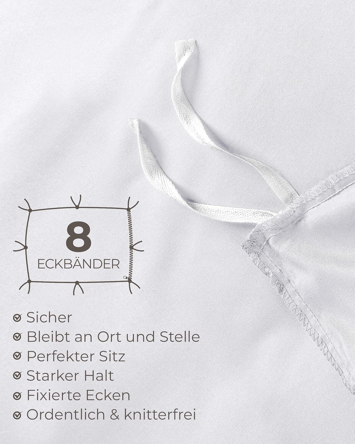 image:imageUtopia Bedding 4teilig Bettwschesets BeigeWei