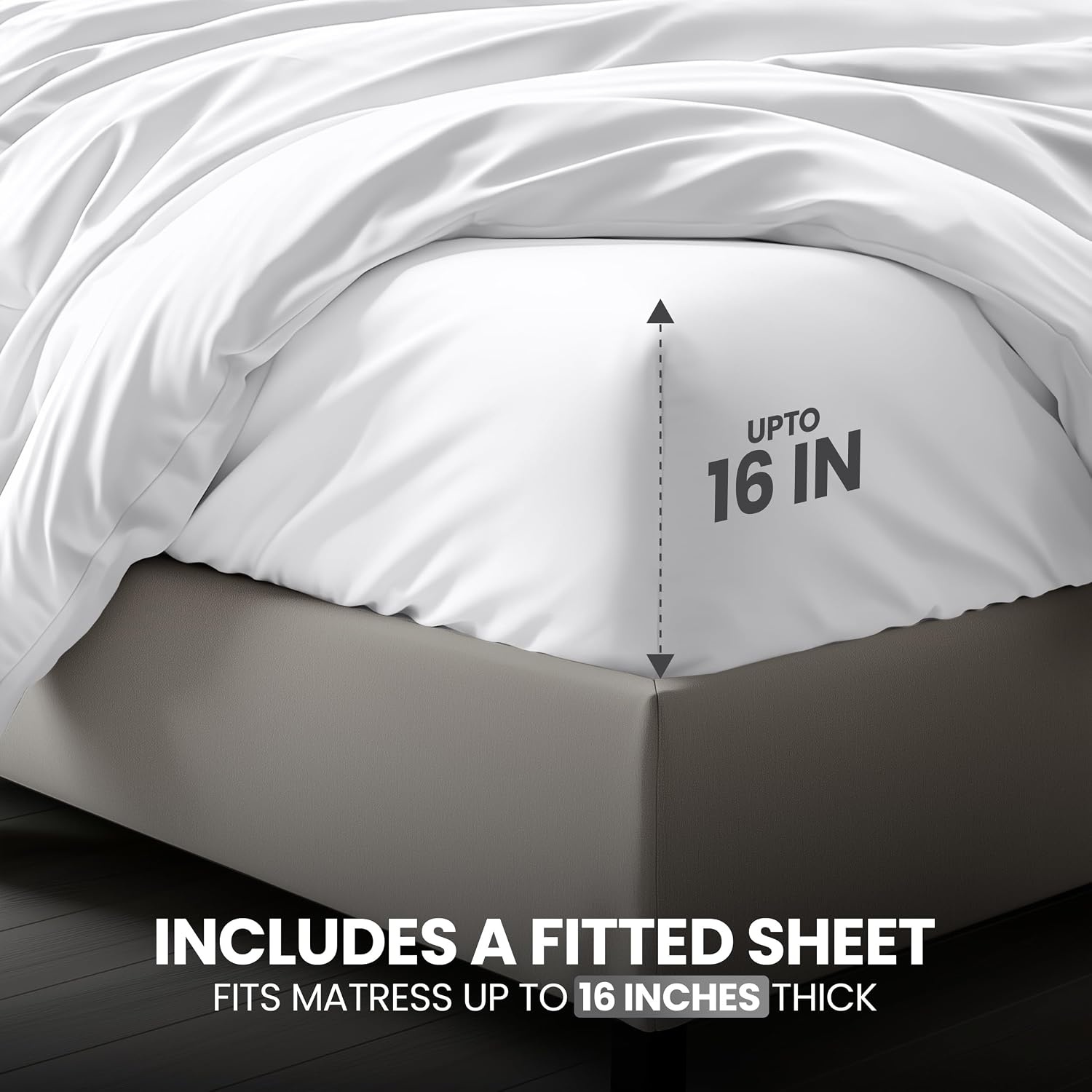 image:imageUtopia Bedding 4teilig Bettwschesets BeigeWei