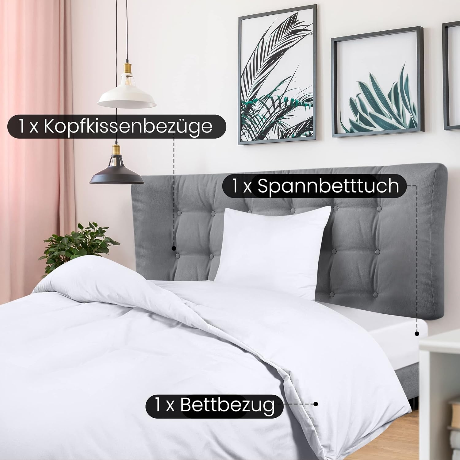 image:imageUtopia Bedding 4teilig Bettwschesets BeigeWei