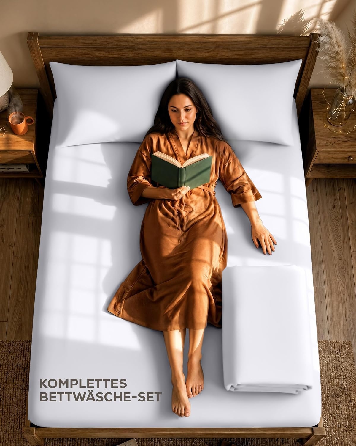 image:imageUtopia Bedding 4teilig Bettwschesets BeigeWei