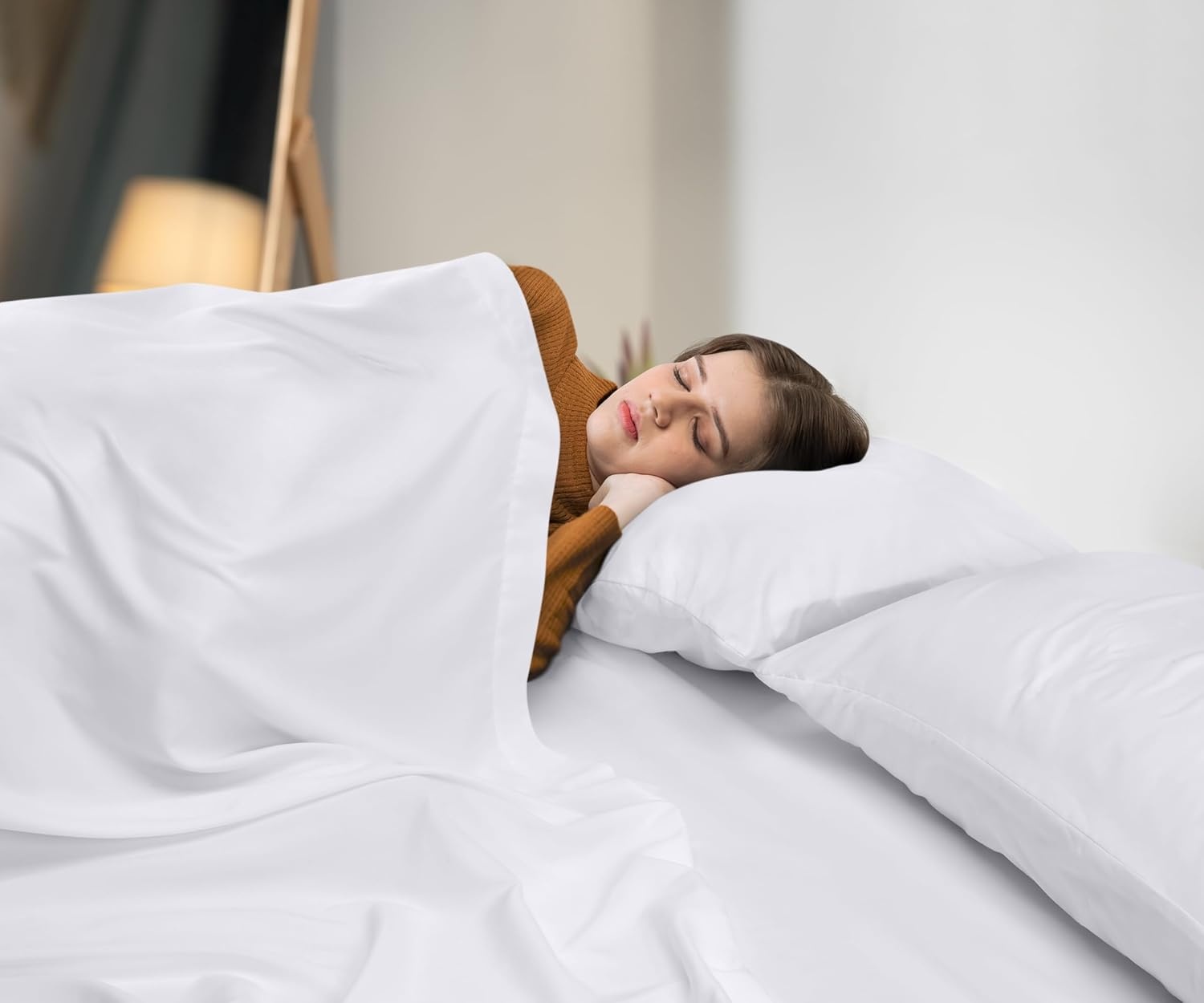 image:imageUtopia Bedding Bettlaken Set 3 Teilige Schwarz Polyester Mikrofaser OekoTex Zertifiziert Spannbettlaken 90x190 Bettlaken 167x243 1 Bestickten Kissenbezug 50x75Wei