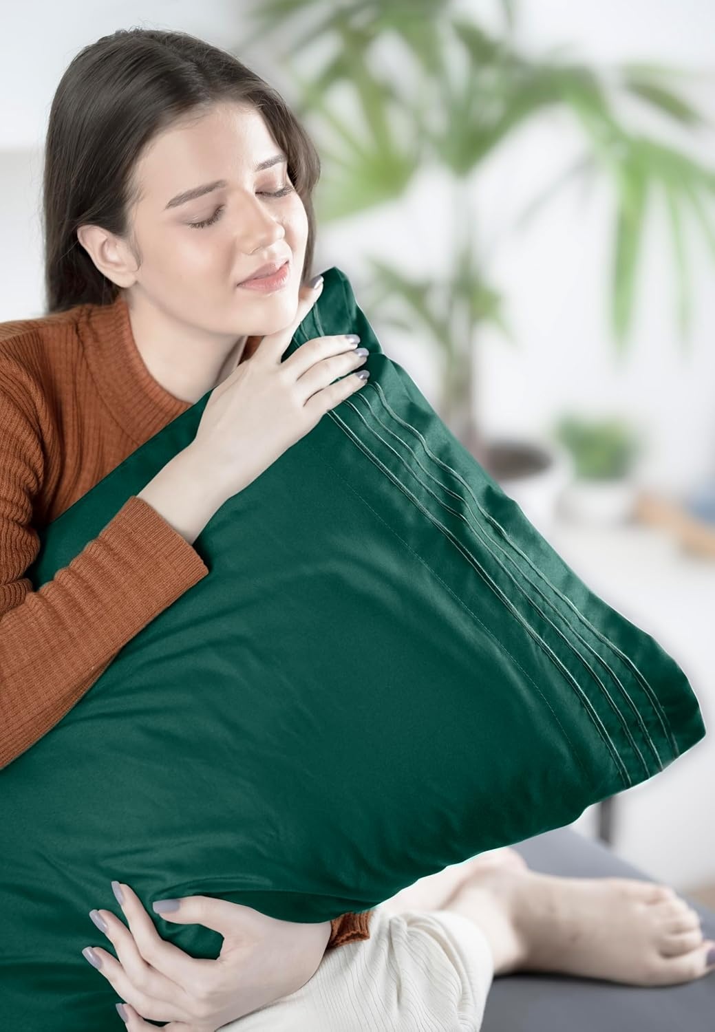 image:imageUtopia Bedding Bettlaken Set 3 Teilige Schwarz Polyester Mikrofaser OekoTex Zertifiziert Spannbettlaken 90x190 Bettlaken 167x243 1 Bestickten Kissenbezug 50x75Smaragd