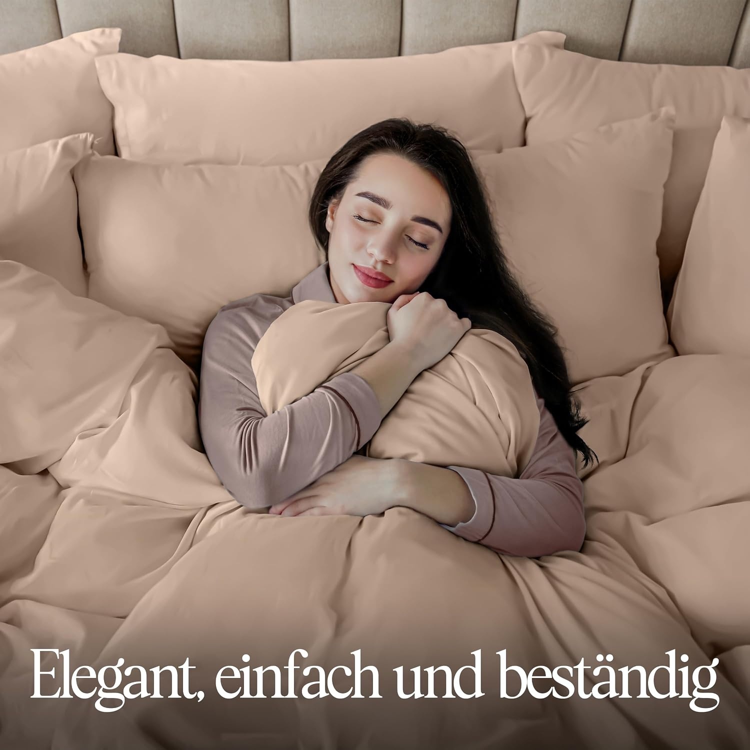image:imageUtopia Bedding Bettwsche 135x200 cm 1 Kissenbezug 80x80 cm BlaugrnBeige