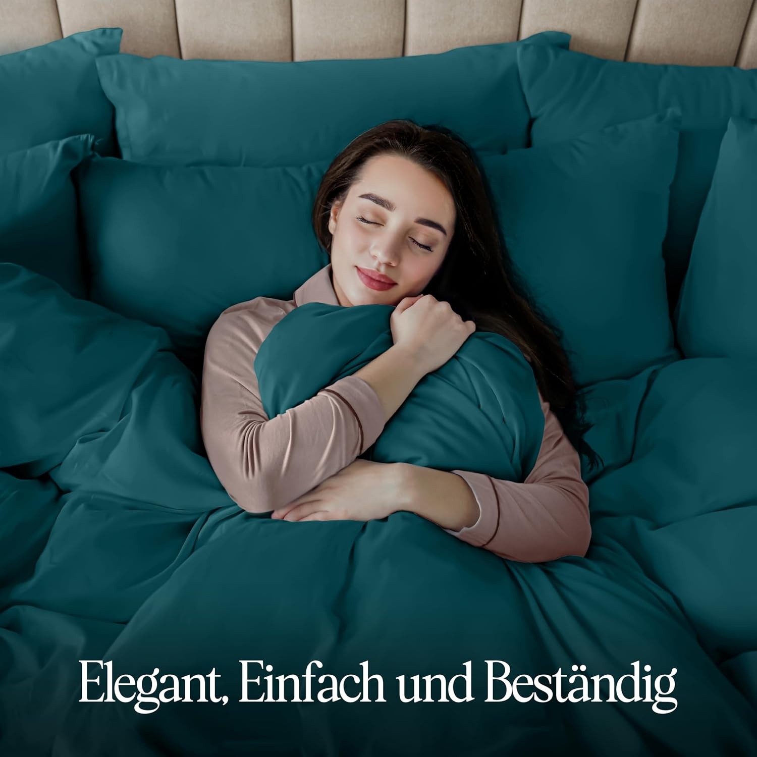 image:imageUtopia Bedding Bettwsche 135x200 cm 1 Kissenbezug 80x80 cm BlaugrnBlaugrn