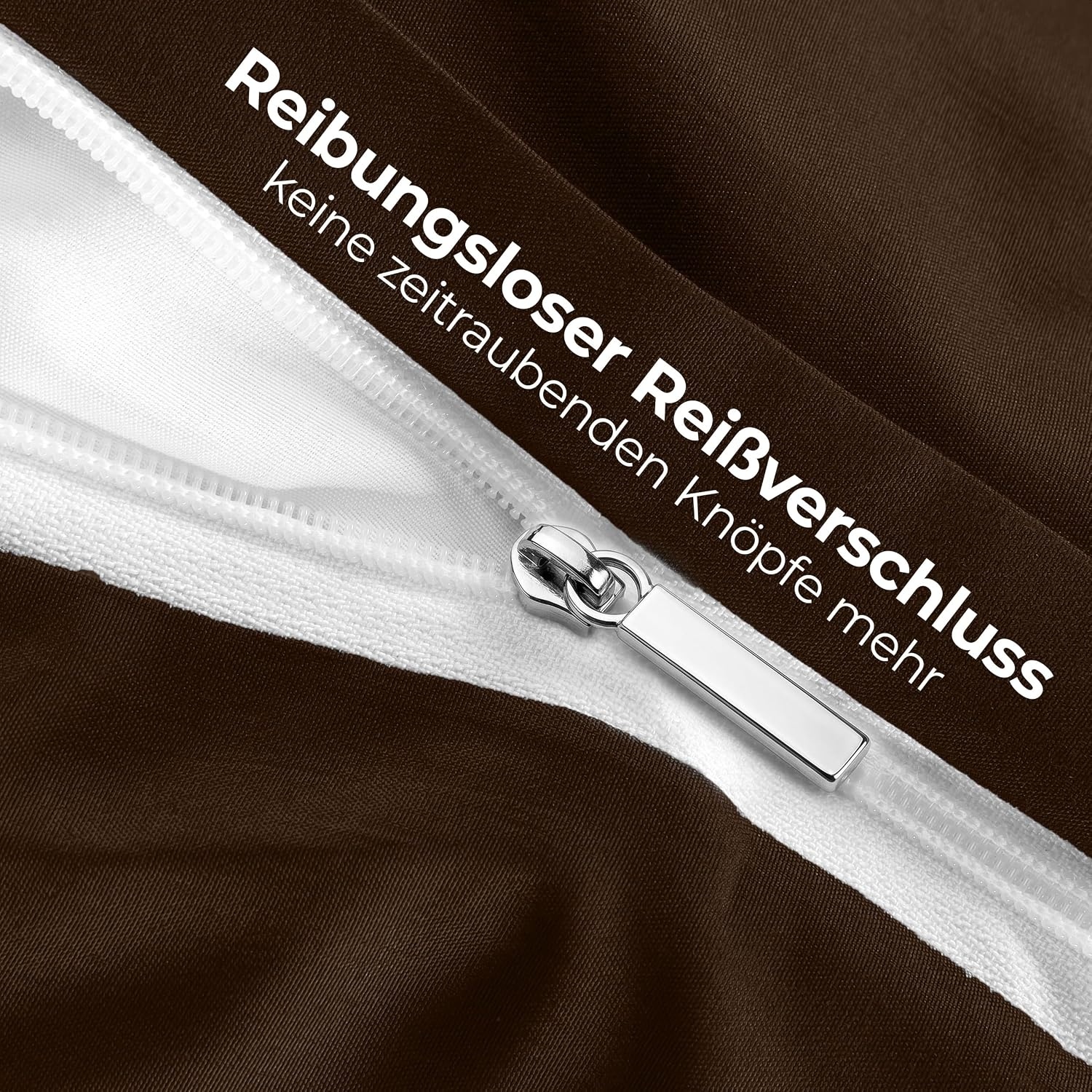 image:imageUtopia Bedding Bettwsche 135x200 cm 1 Kissenbezug 80x80 cm BlaugrnBraun