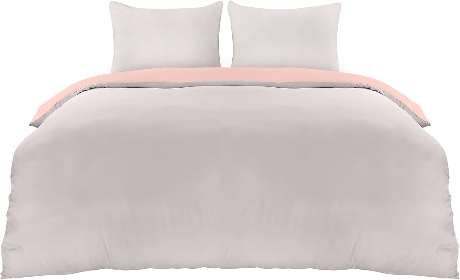 image:imageUtopia Bedding Bettwsche 135x200 cm 1 Kissenbezug 80x80 cm BlaugrnGrau Rosa