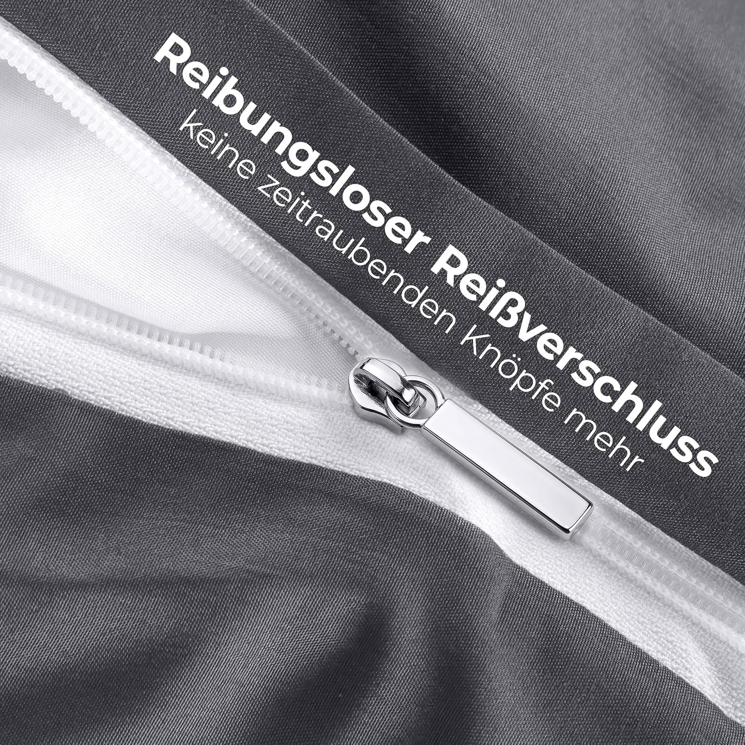 image:imageUtopia Bedding Bettwsche 135x200 cm 1 Kissenbezug 80x80 cm BlaugrnGrau