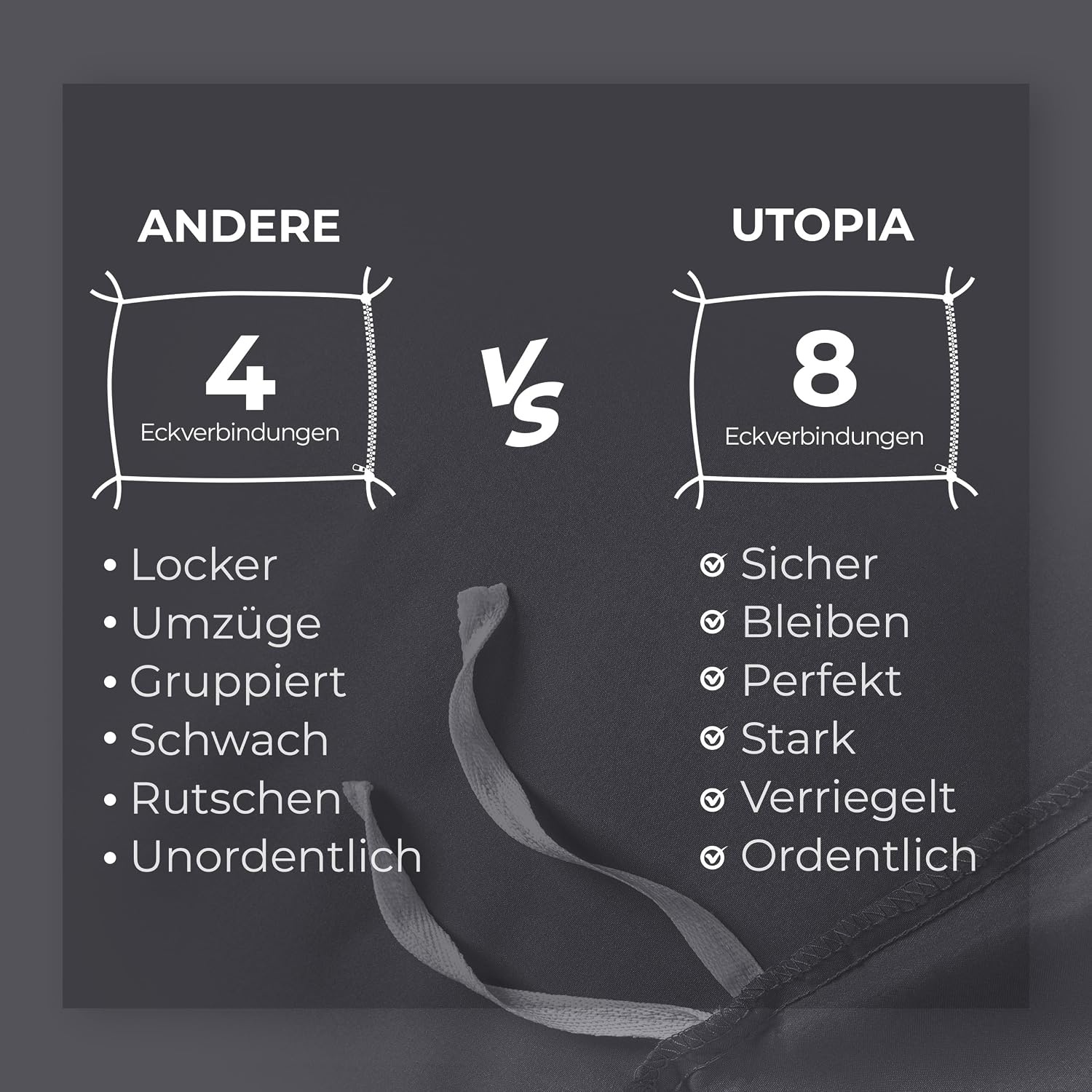 image:imageUtopia Bedding Bettwsche 135x200 cm 1 Kissenbezug 80x80 cm BlaugrnGrau
