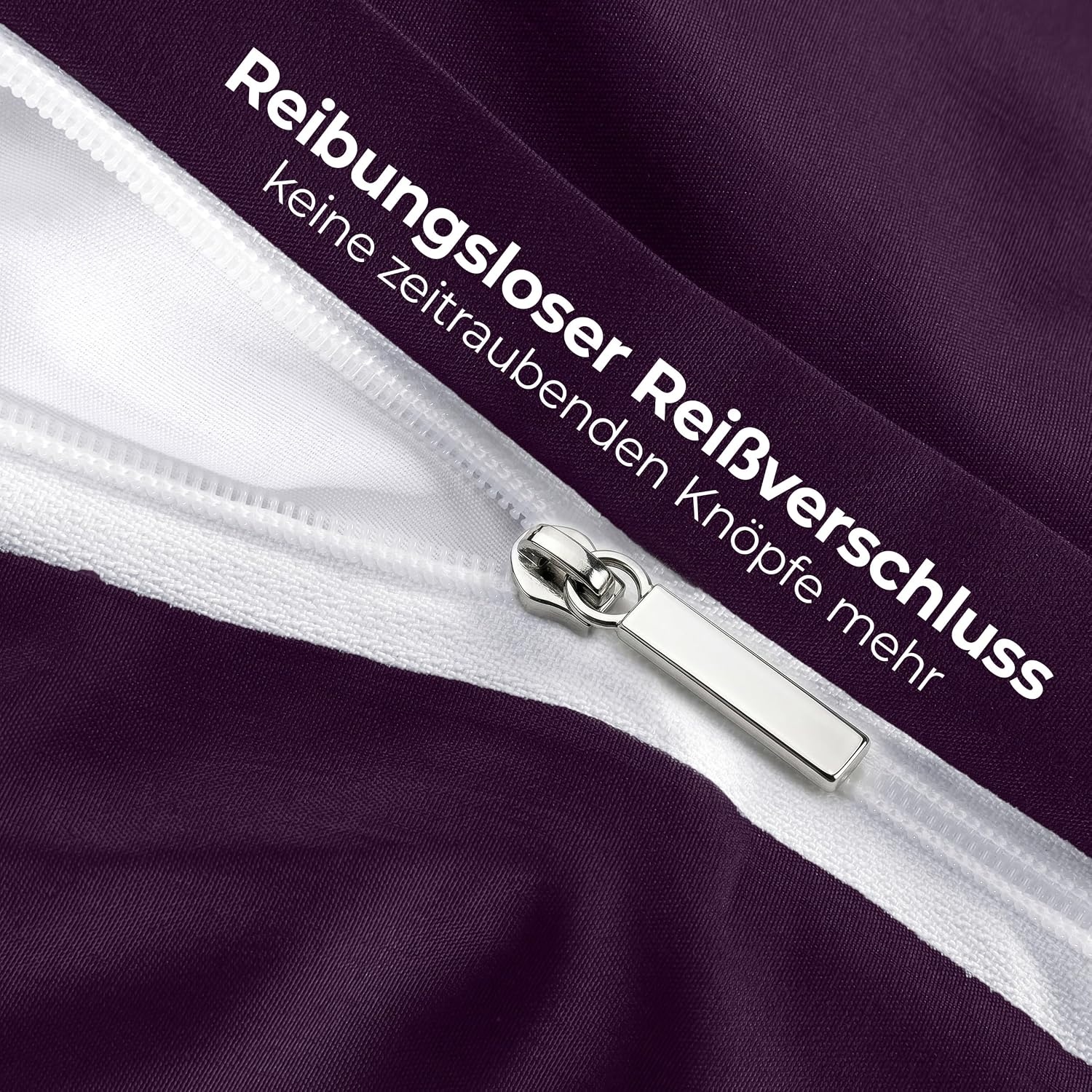 image:imageUtopia Bedding Bettwsche 135x200 cm 1 Kissenbezug 80x80 cm BlaugrnLila
