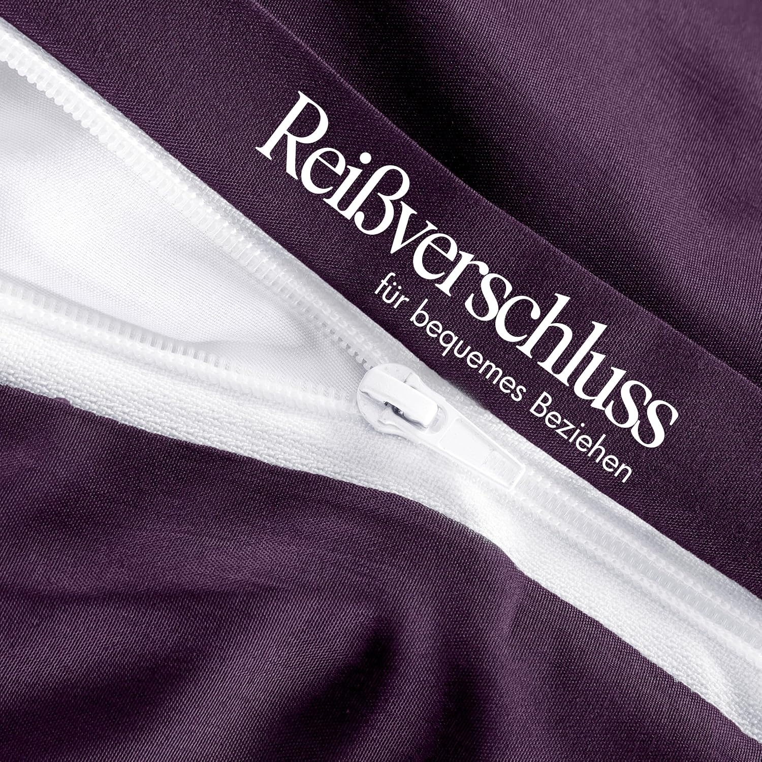 image:imageUtopia Bedding Bettwsche 135x200 cm 1 Kissenbezug 80x80 cm BlaugrnLila