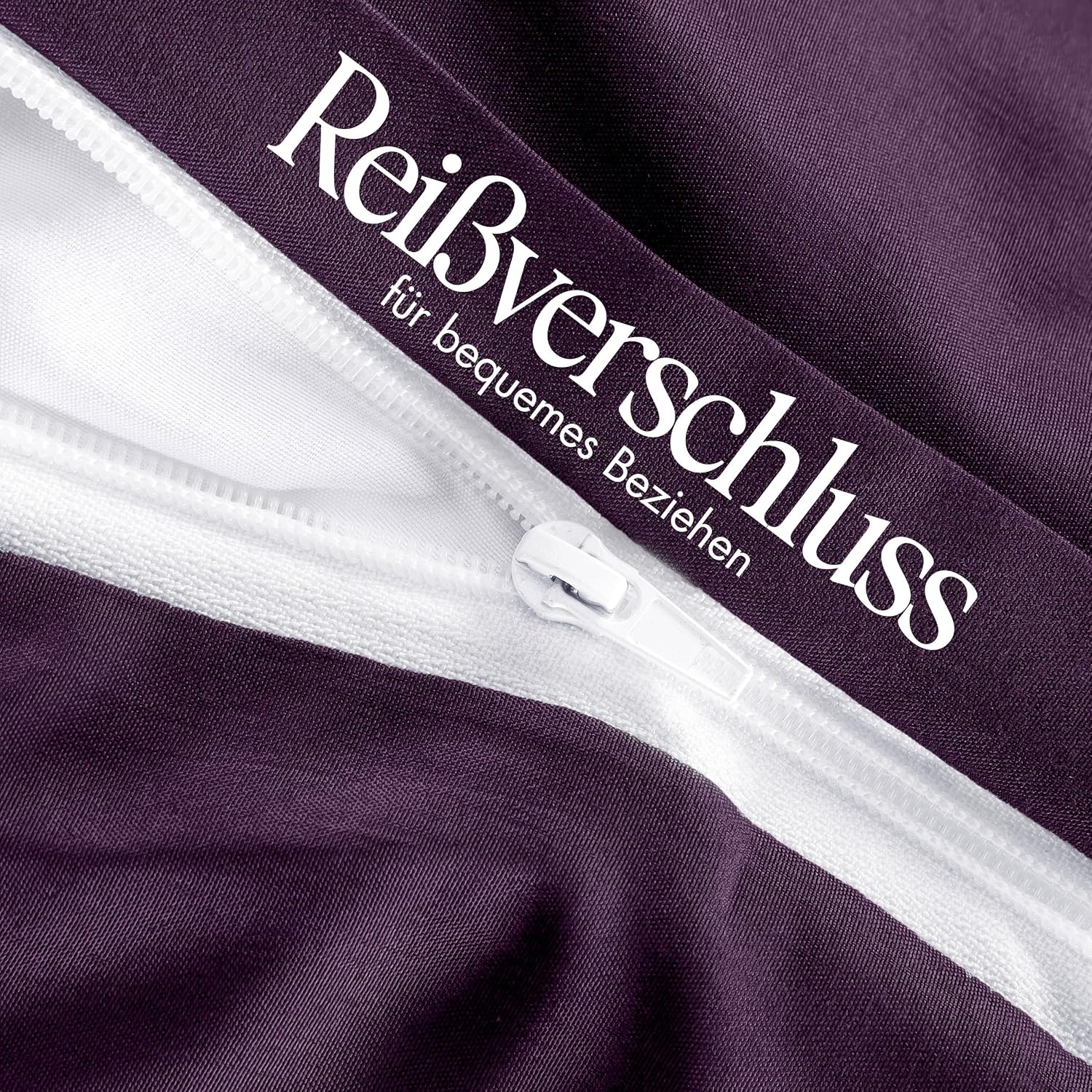 image:imageUtopia Bedding Bettwsche 135x200 cm 1 Kissenbezug 80x80 cm BlaugrnLila
