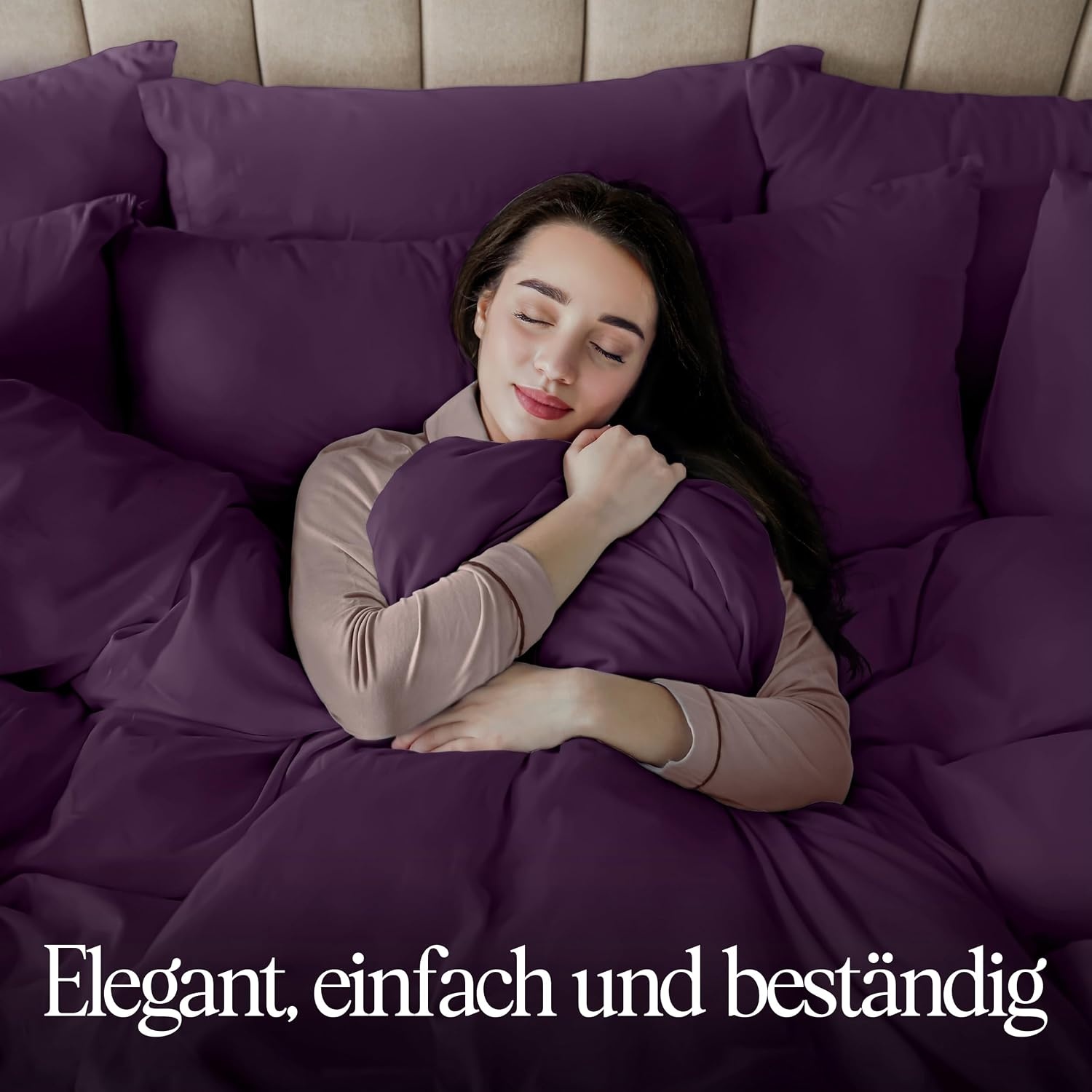 image:imageUtopia Bedding Bettwsche 135x200 cm 1 Kissenbezug 80x80 cm BlaugrnLila