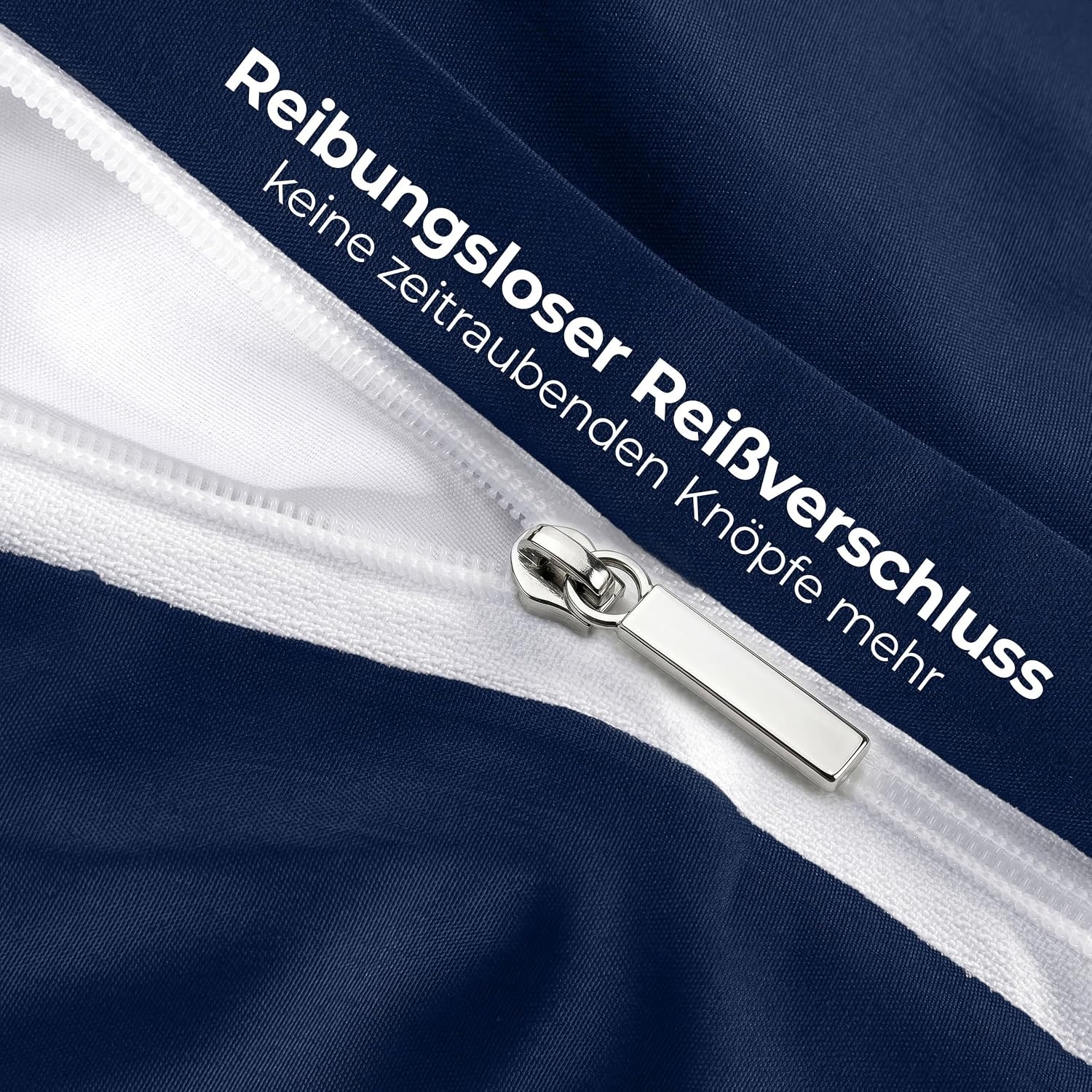 image:imageUtopia Bedding Bettwsche 135x200 cm 1 Kissenbezug 80x80 cm BlaugrnMarineblau
