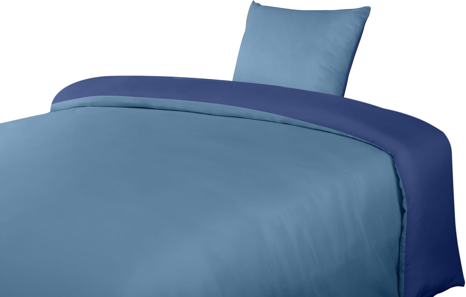 image:imageUtopia Bedding Bettwsche 135x200 cm 1 Kissenbezug 80x80 cm BlaugrnMarineblauHellblau