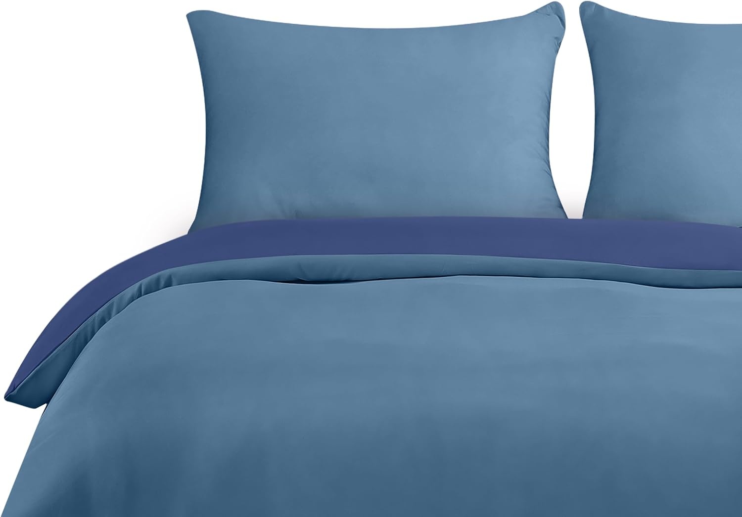 image:imageUtopia Bedding Bettwsche 135x200 cm 1 Kissenbezug 80x80 cm BlaugrnMarineblauHellblau
