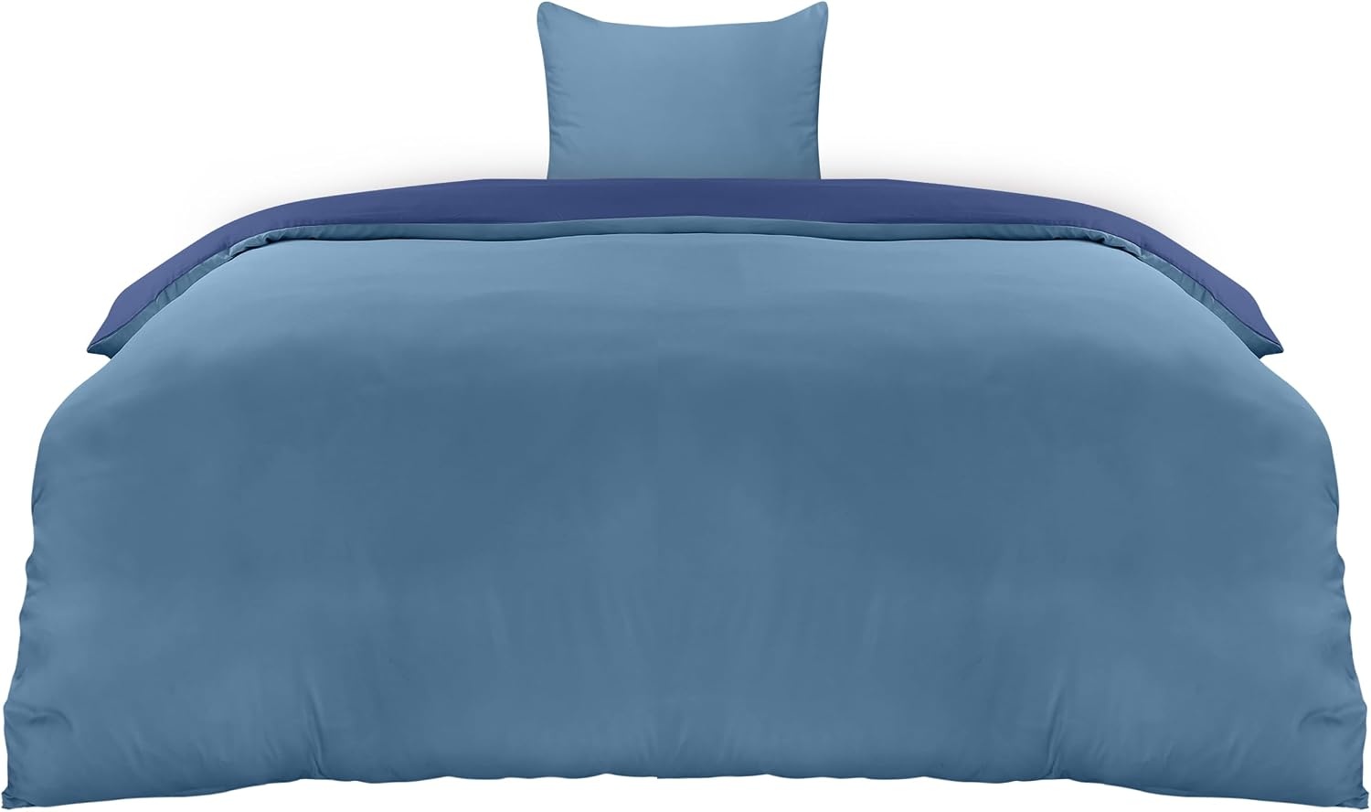 image:imageUtopia Bedding Bettwsche 135x200 cm 1 Kissenbezug 80x80 cm BlaugrnMarineblauHellblau