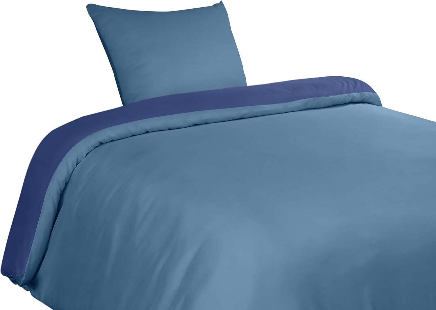 image:imageUtopia Bedding Bettwsche 135x200 cm 1 Kissenbezug 80x80 cm BlaugrnMarineblauHellblau