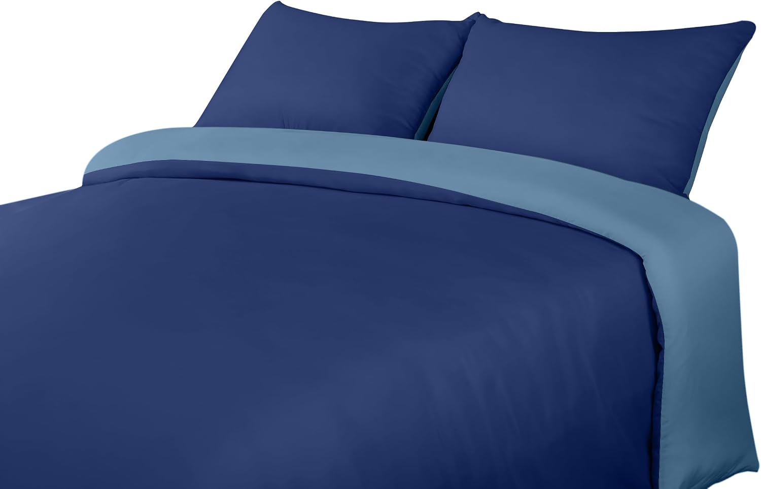 image:imageUtopia Bedding Bettwsche 135x200 cm 1 Kissenbezug 80x80 cm BlaugrnMarineblauHellblau