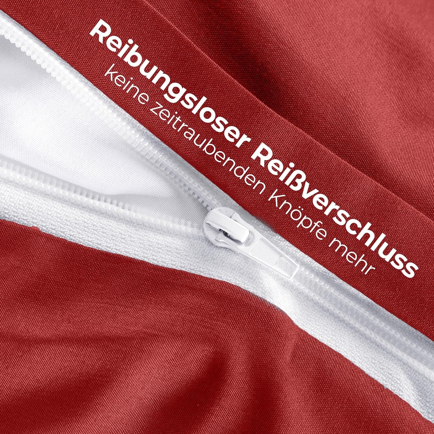 image:imageUtopia Bedding Bettwsche 135x200 cm 1 Kissenbezug 80x80 cm BlaugrnRot