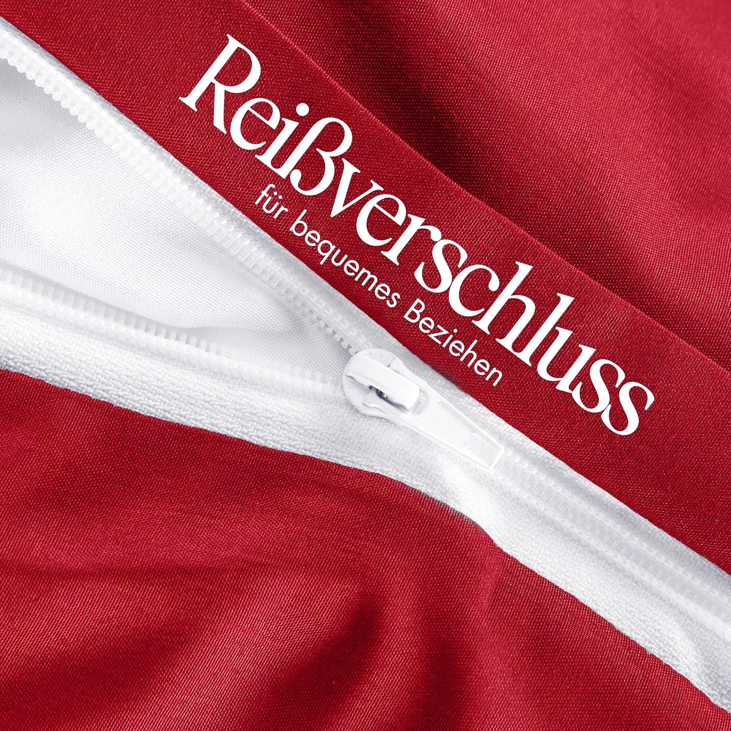 image:imageUtopia Bedding Bettwsche 135x200 cm 1 Kissenbezug 80x80 cm BlaugrnRot