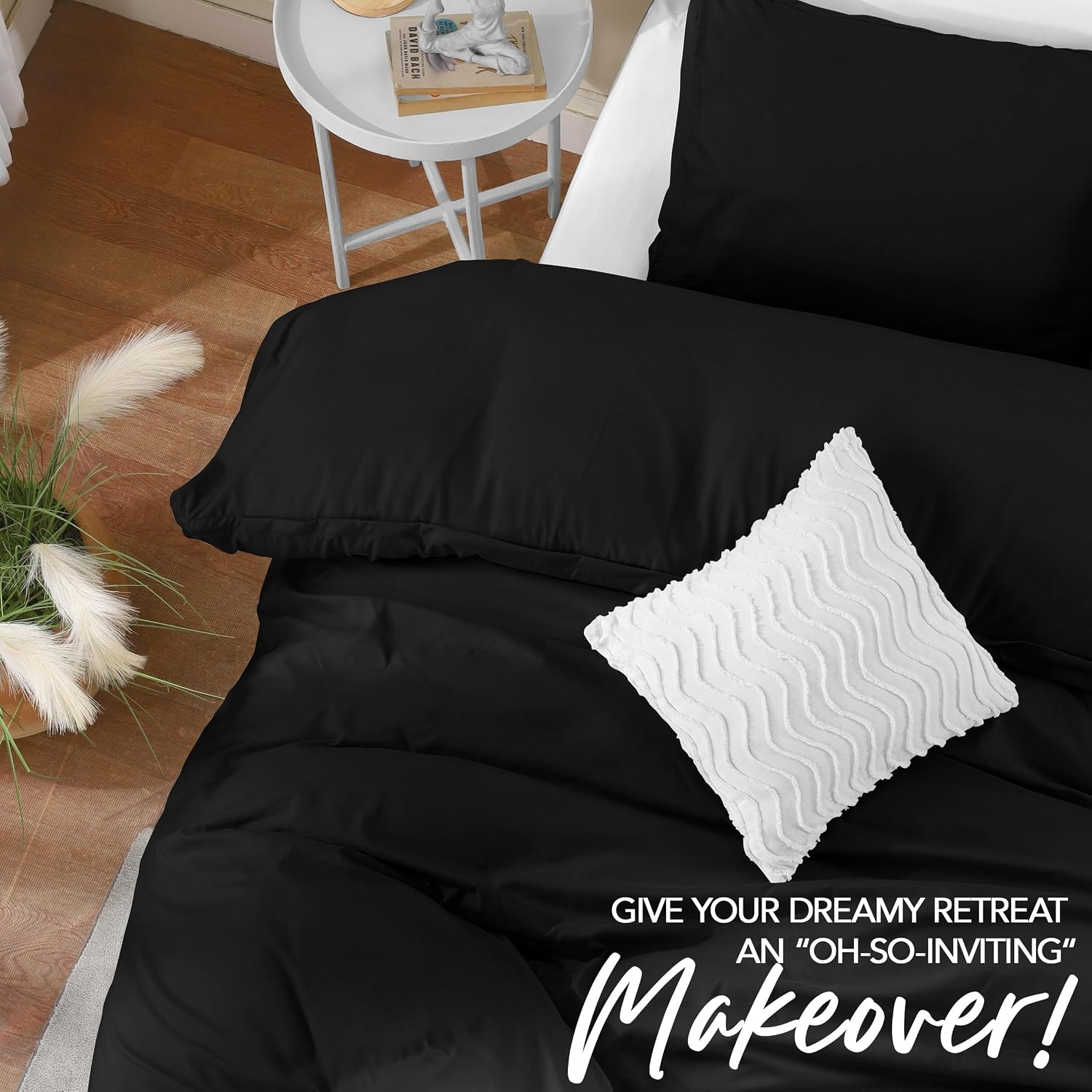 image:imageUtopia Bedding Bettwsche 135x200 cm 1 Kissenbezug 80x80 cm BlaugrnSchwarz