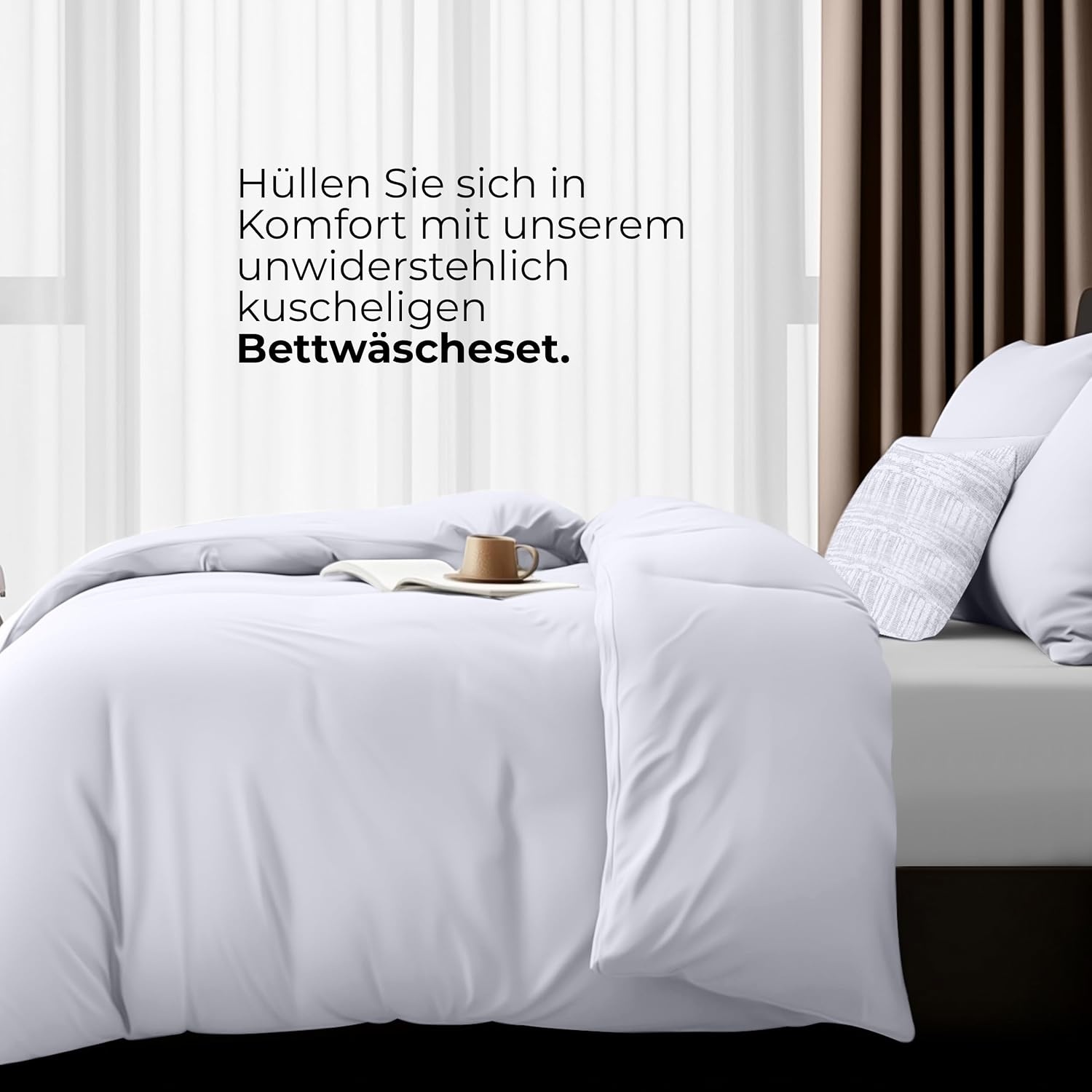 image:imageUtopia Bedding Bettwsche 135x200 cm 1 Kissenbezug 80x80 cm BlaugrnWei