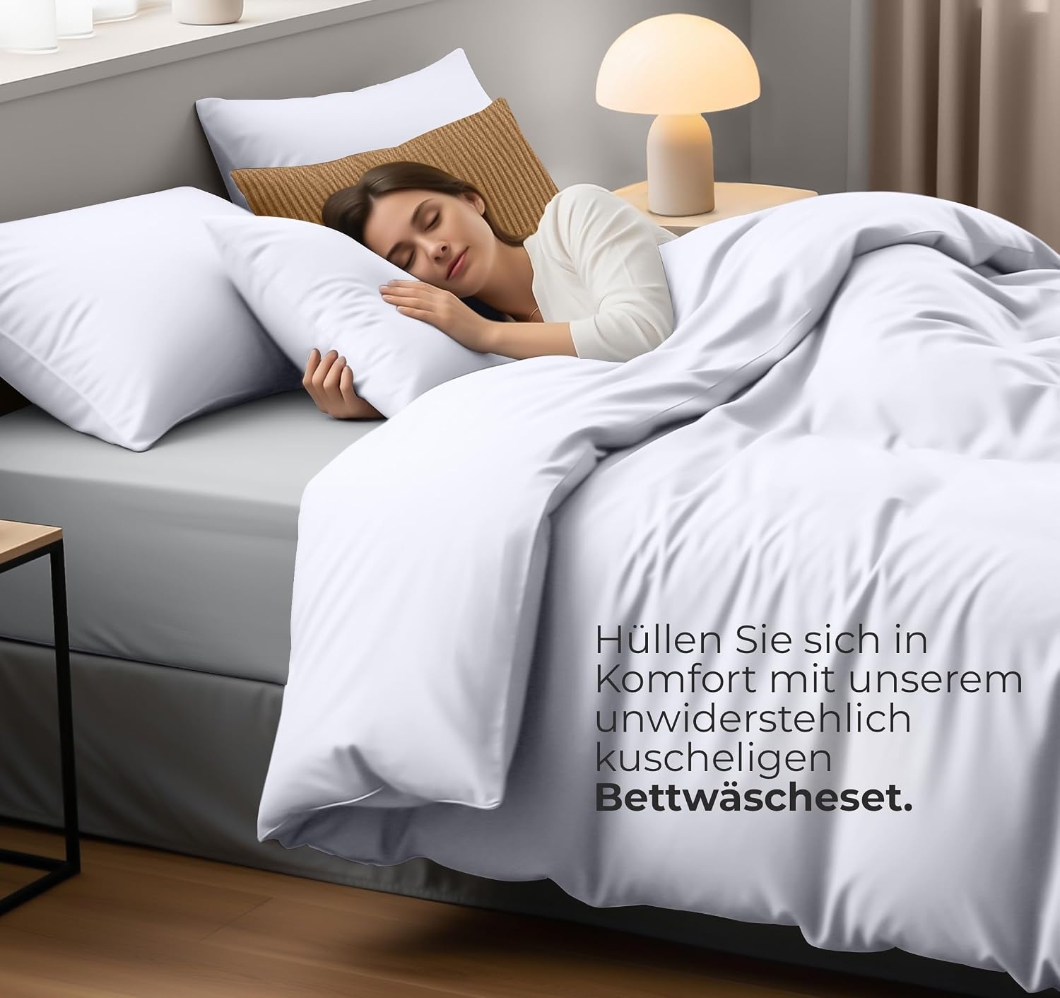 image:imageUtopia Bedding Bettwsche 135x200 cm 1 Kissenbezug 80x80 cm BlaugrnWei