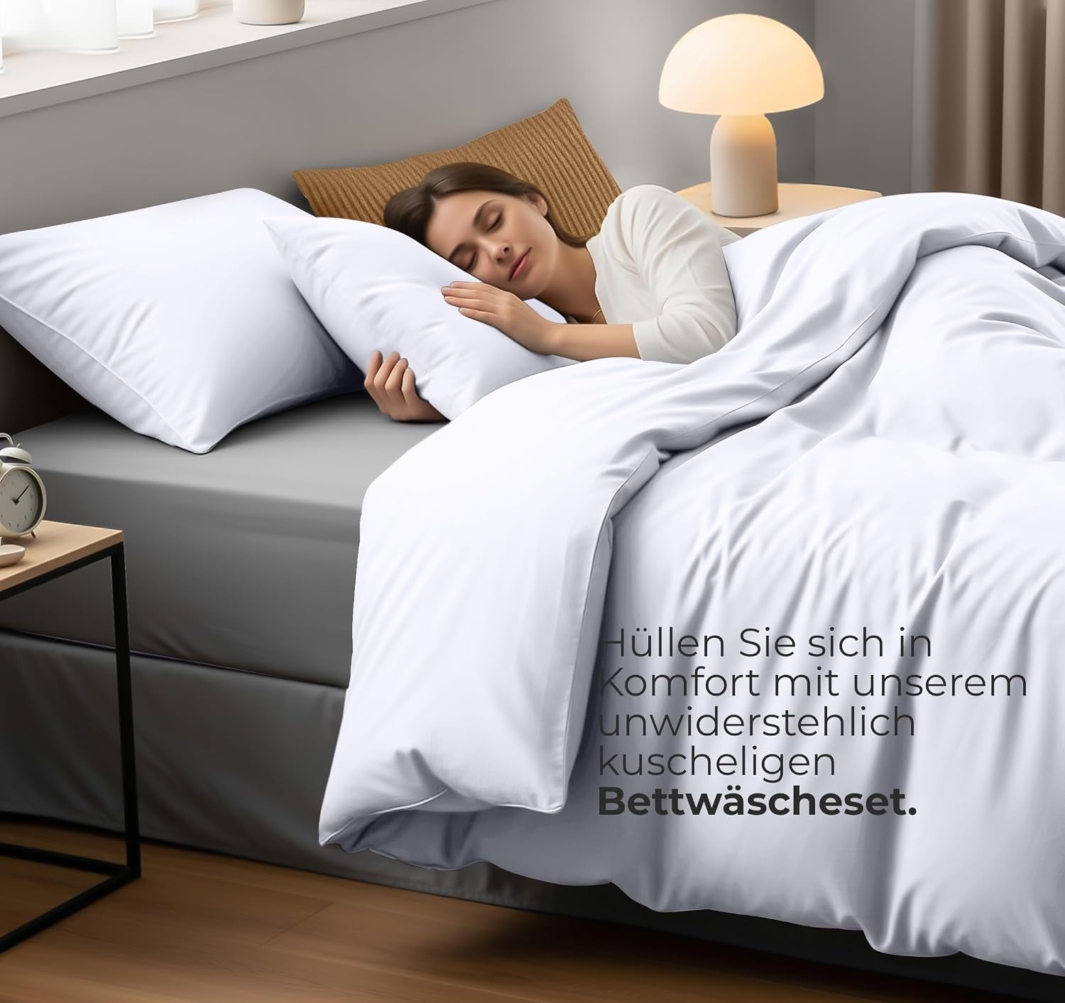 image:imageUtopia Bedding Bettwsche 135x200 cm 1 Kissenbezug 80x80 cm BlaugrnWei