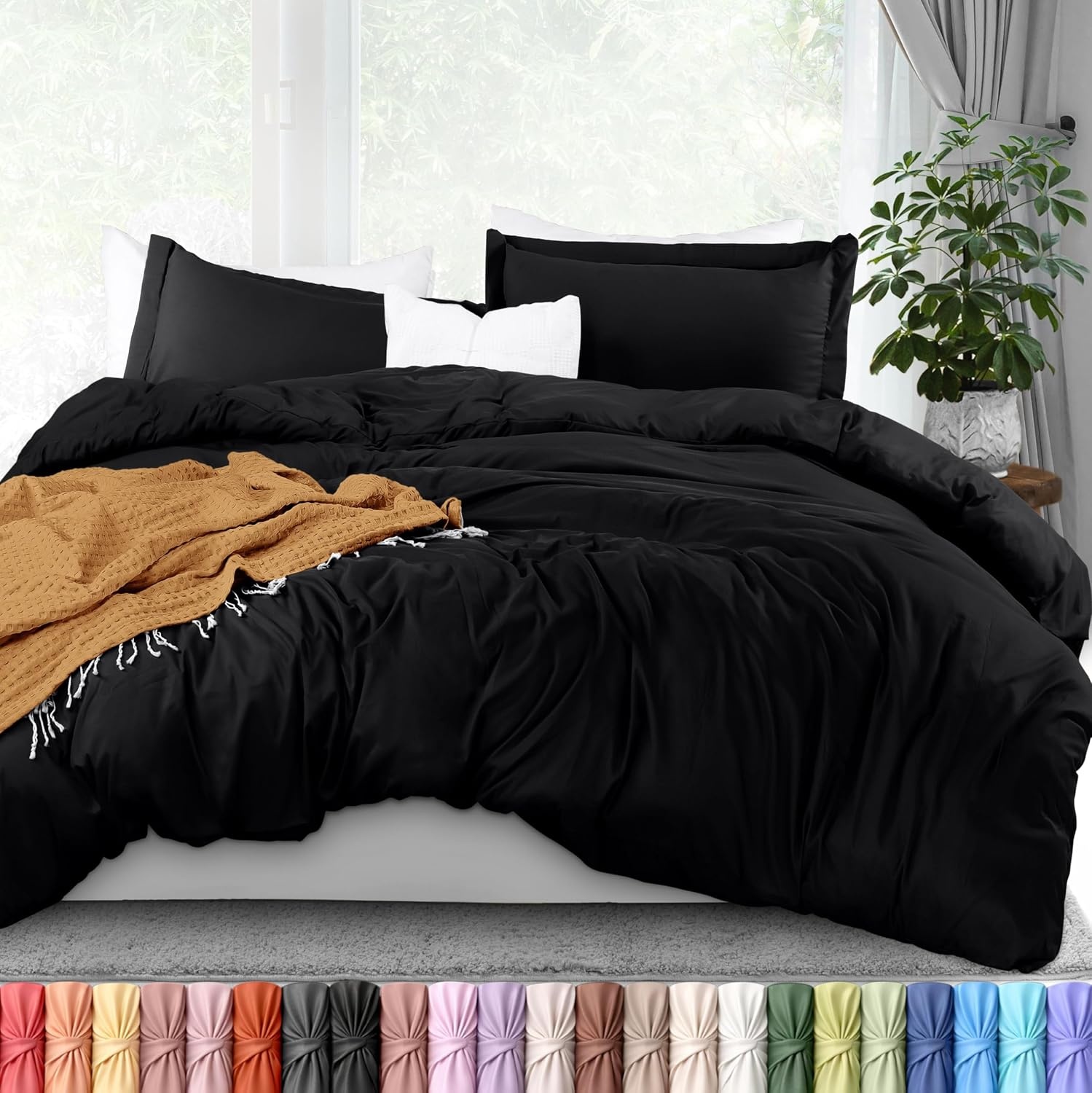 image:imageUtopia Bedding Bettwsche 135x200 cm 1 Kissenbezug 80x80 cm BlaugrnWeissOpulenter Garten