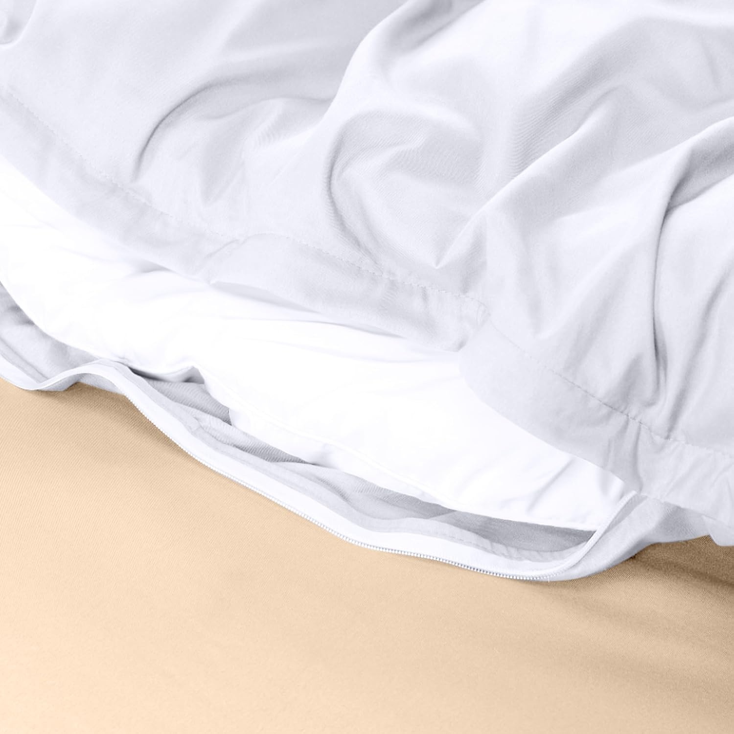 image:imageUtopia Bedding Bettwsche 220x240 Set Mikrofaser Bettbezug 240x220 cm 2 Bestickte Kissenbezge 65x65 cm SchwarzWei